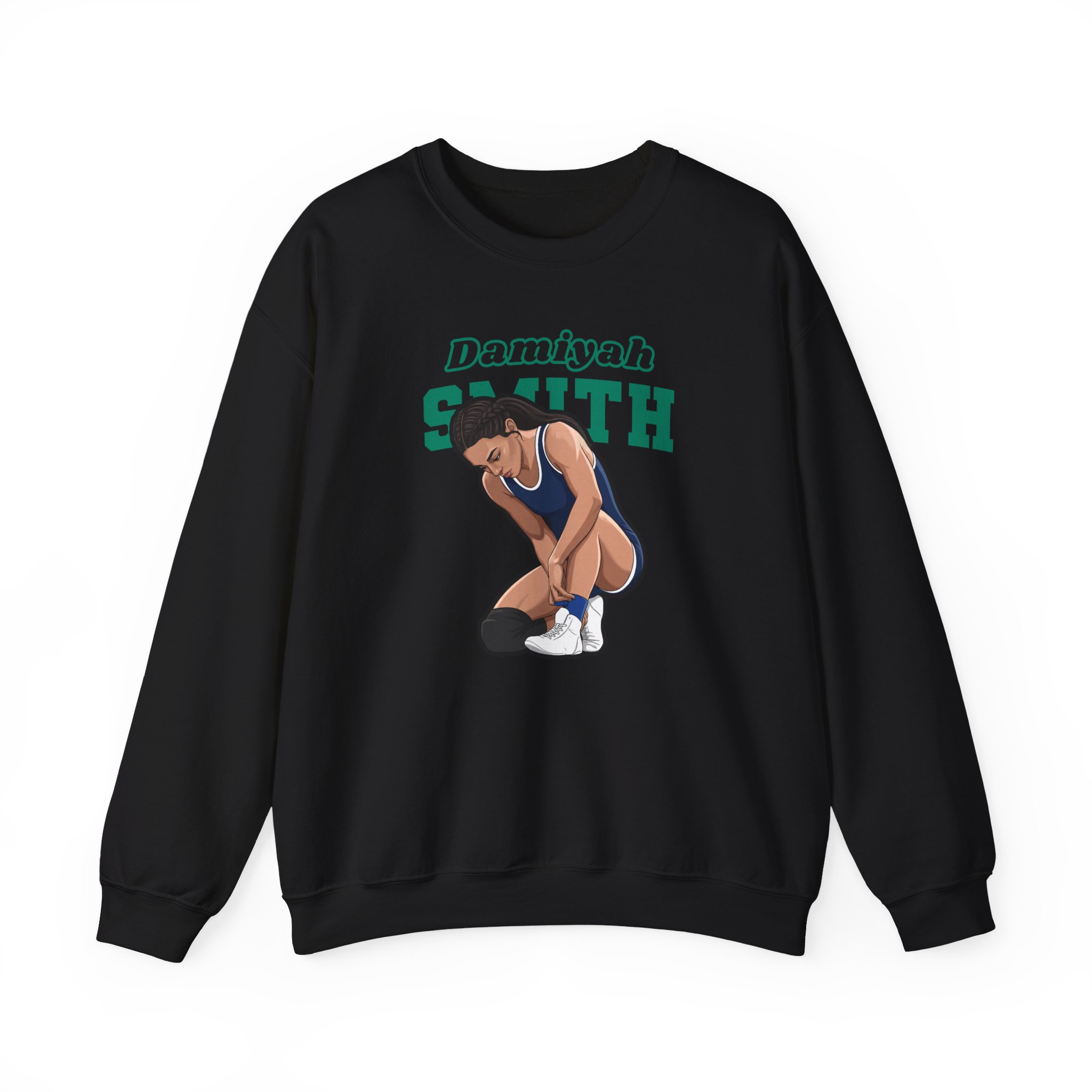 Crewneck Sweatshirt — character_name_arch in Black