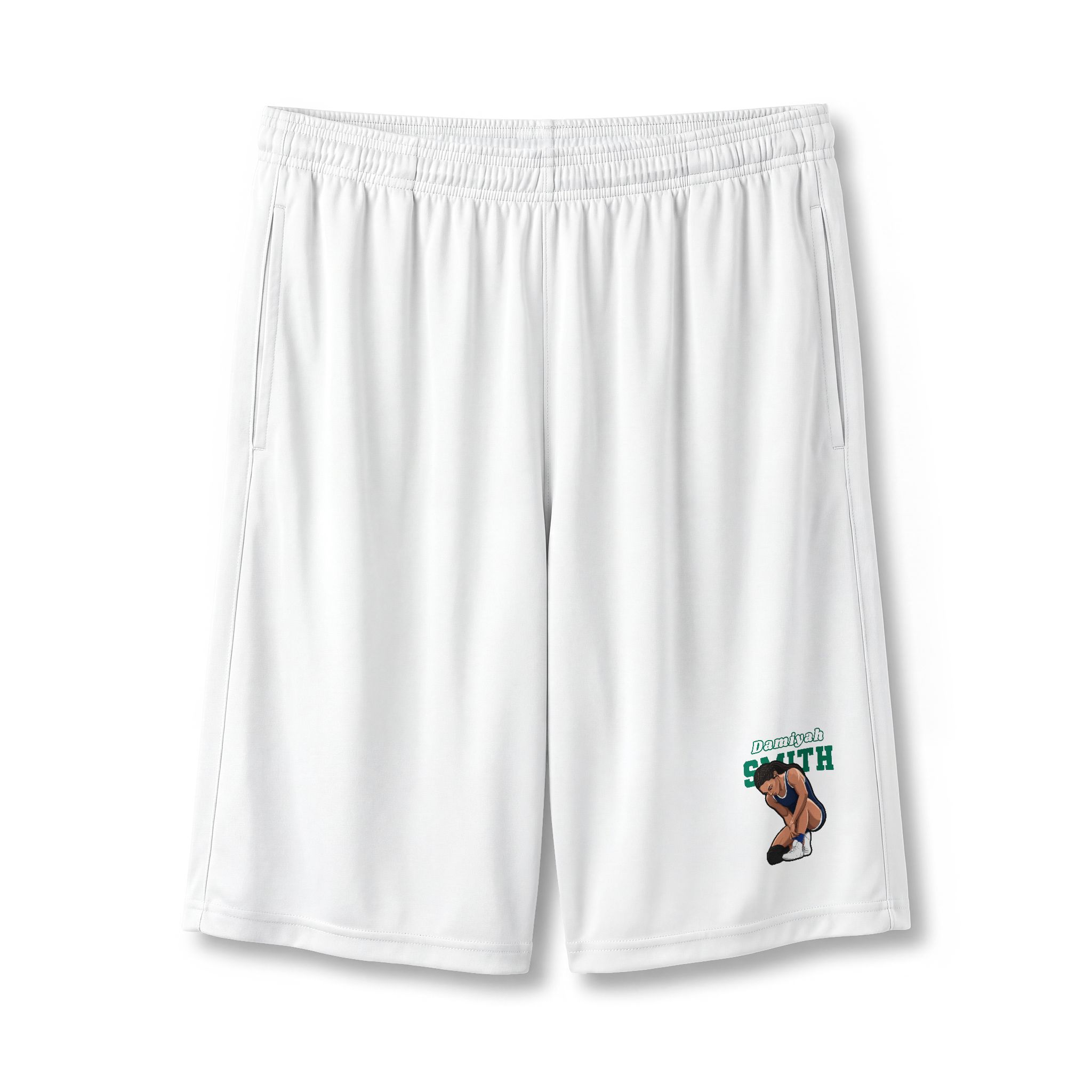 Shorts — character_name_arch in White