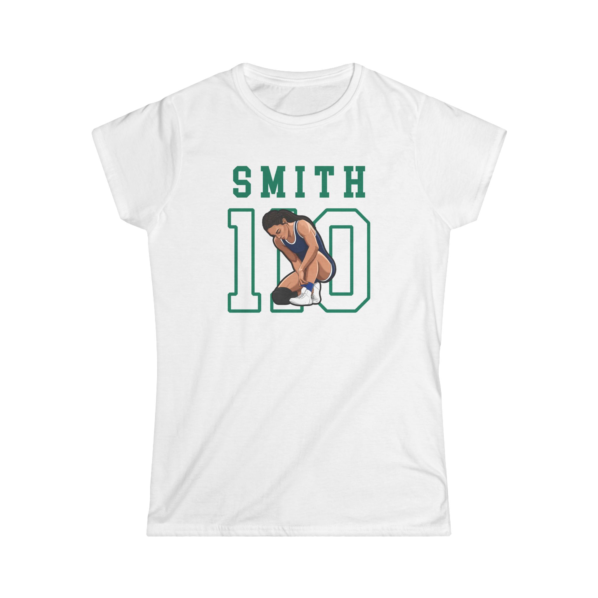 Women's Softstyle Tee — character_shirsey in White