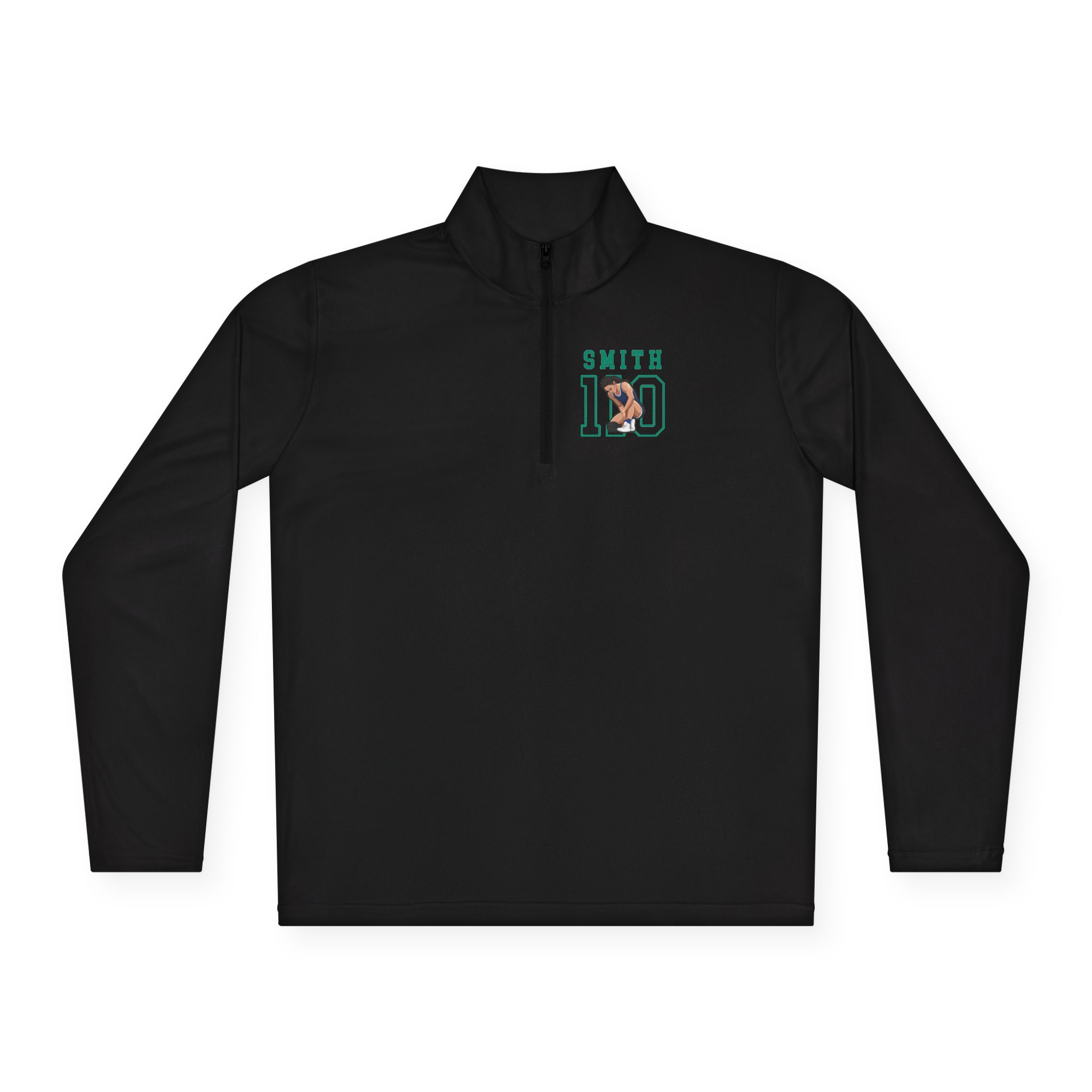 Q-Zip Pullover — character_shirsey in Black