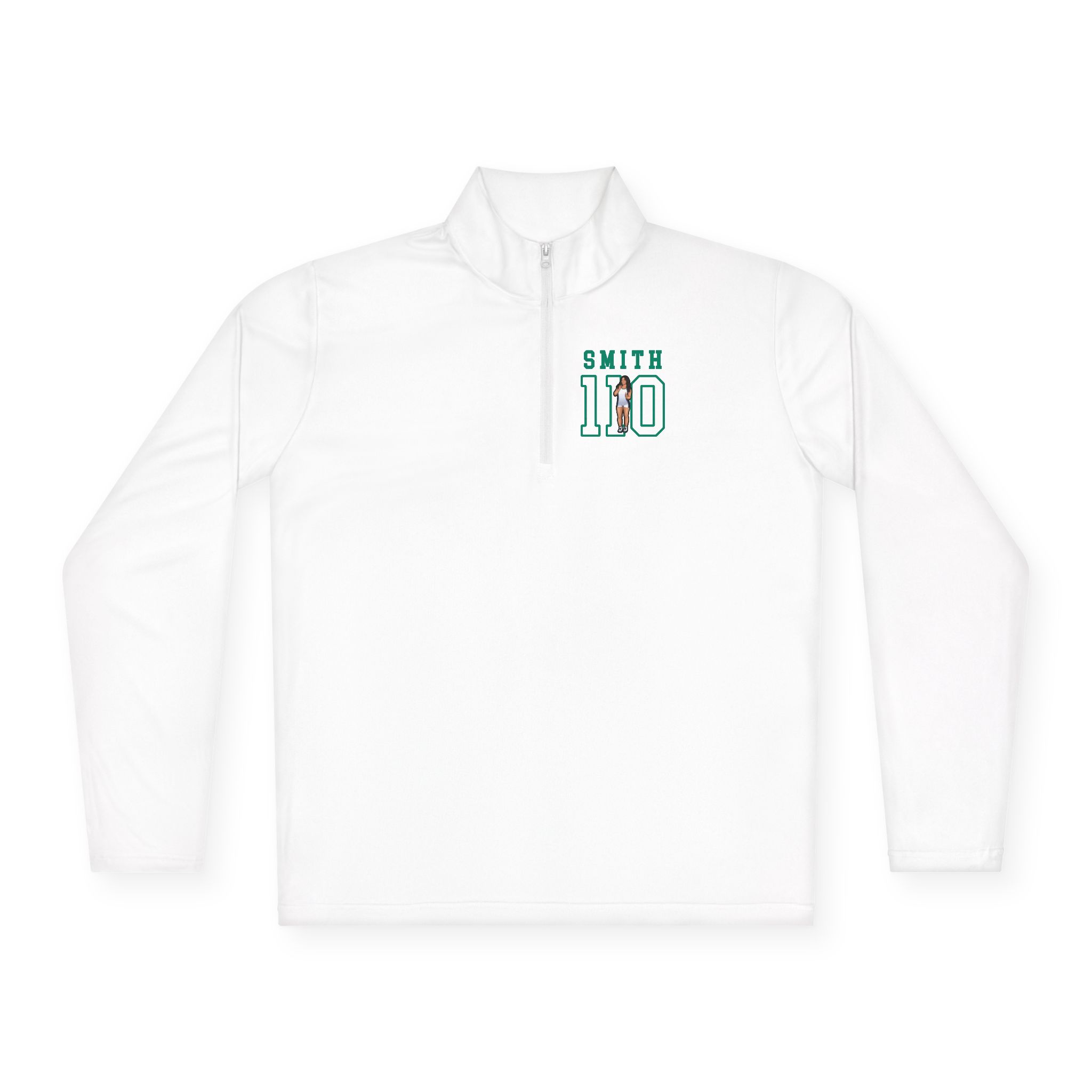 Q-Zip Pullover — character_shirsey in White