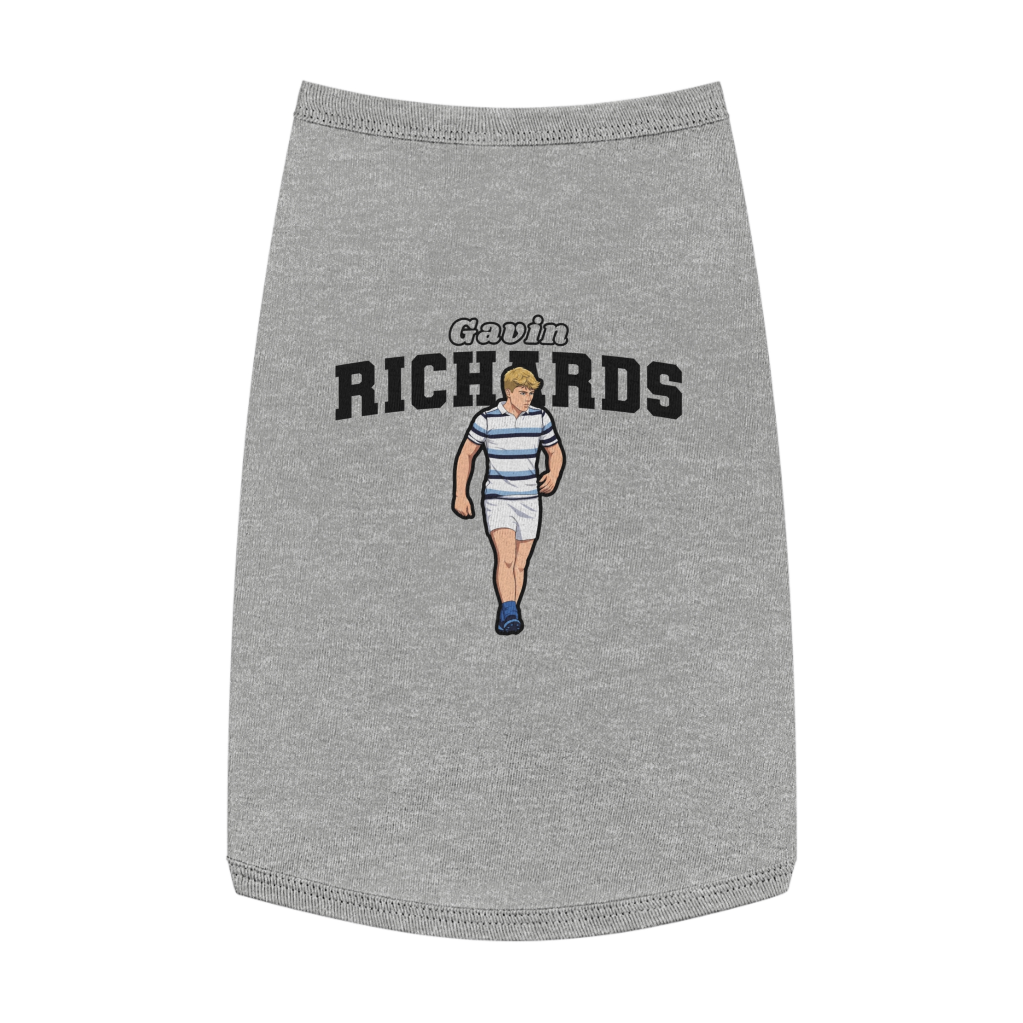 Pet Tank Top — character_name_arch in White