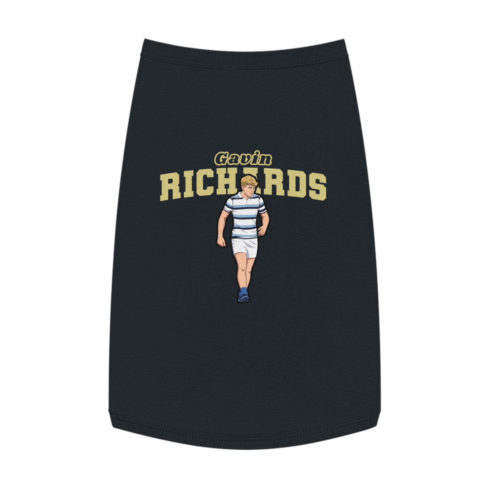 Pet Tank Top — character_name_arch in Black
