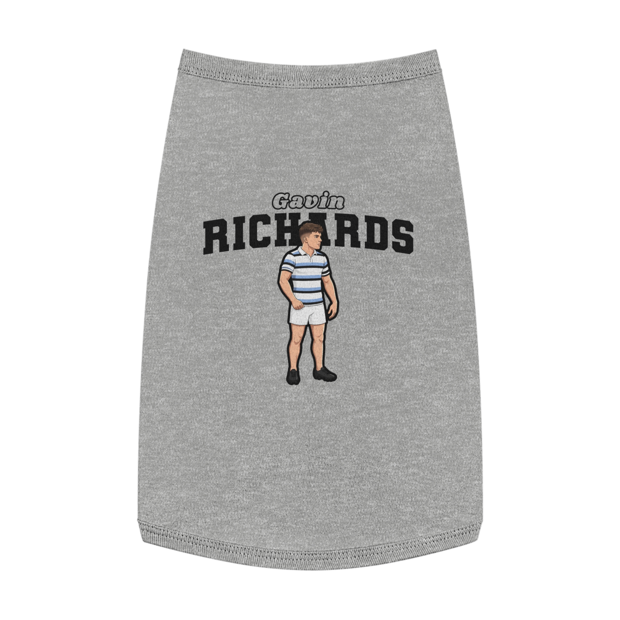 Pet Tank Top — character_name_arch in White
