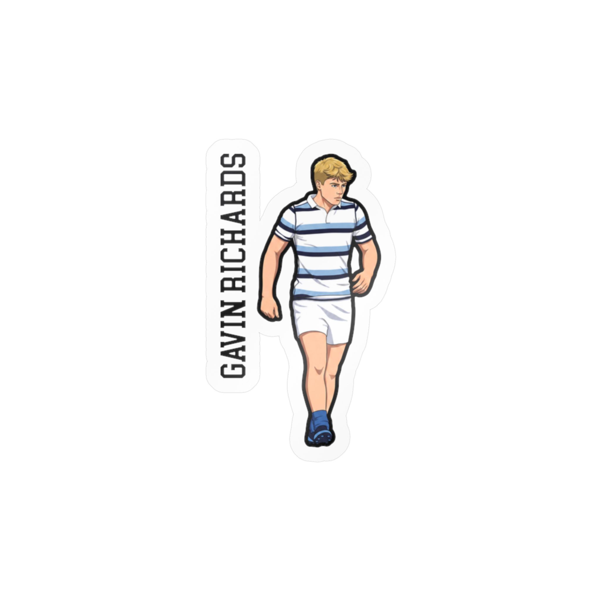 Vinyl Sticker — character_name_vertical in Classic