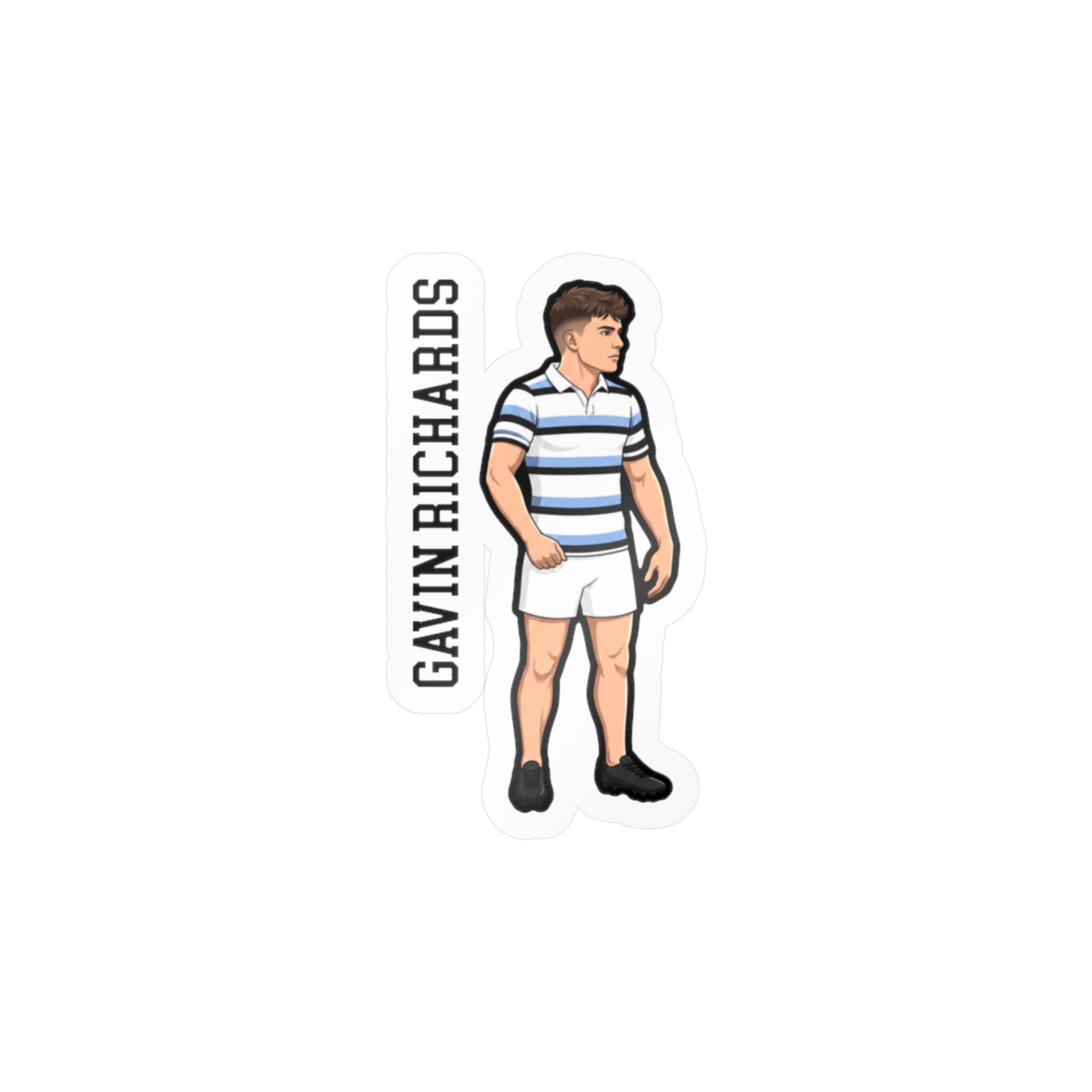 Vinyl Sticker — character_name_vertical in Classic