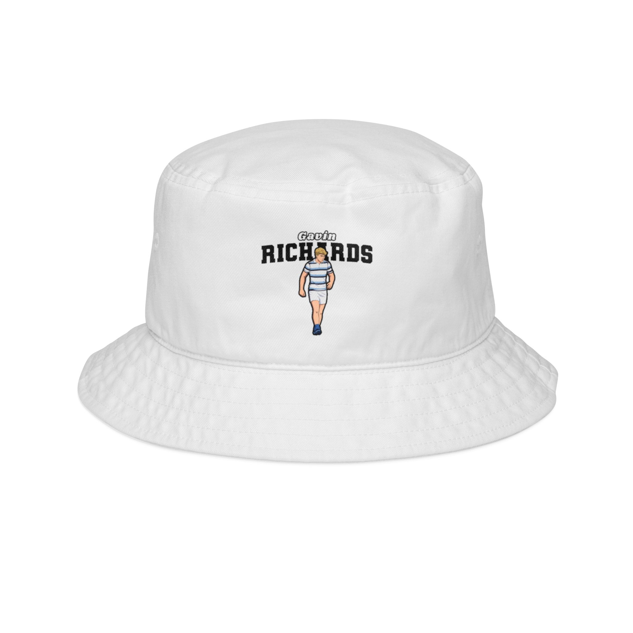 Bucket Hat — character_name_arch in White