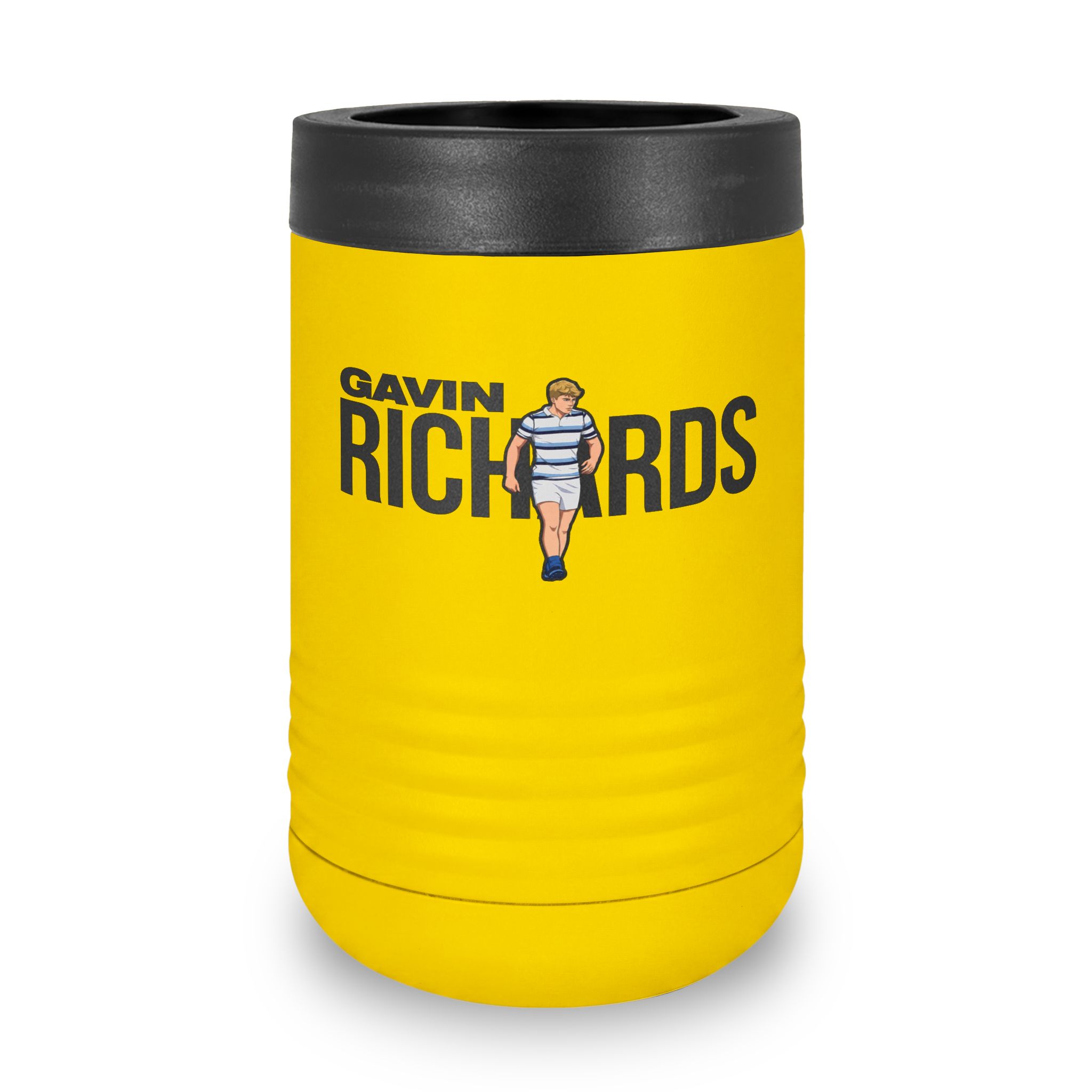 Stainless Can Cooler — character_player_name in Yellow