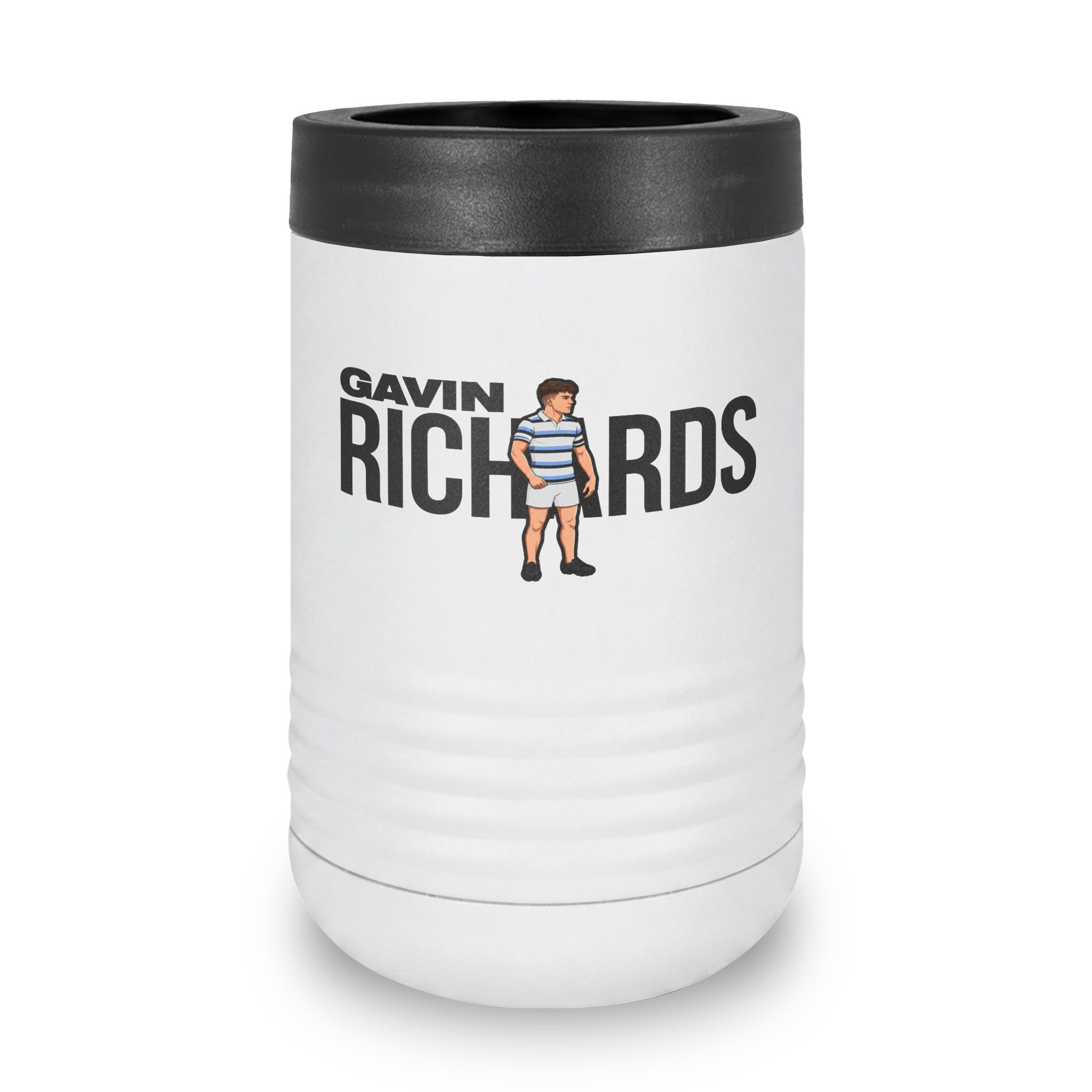 Stainless Can Cooler — character_player_name in White