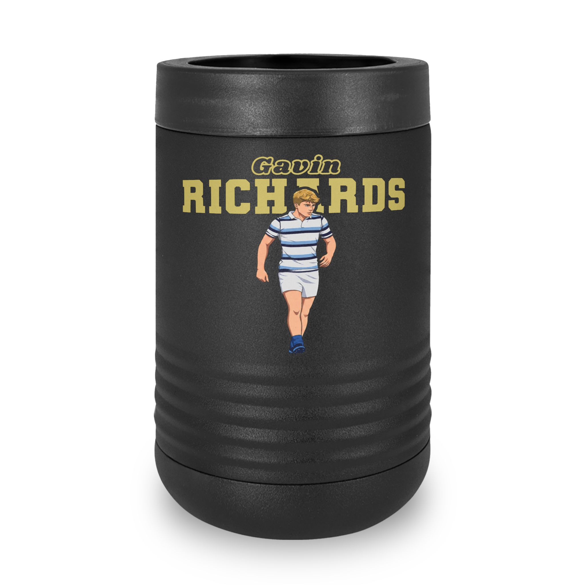 Stainless Can Cooler — character_name_arch in Black