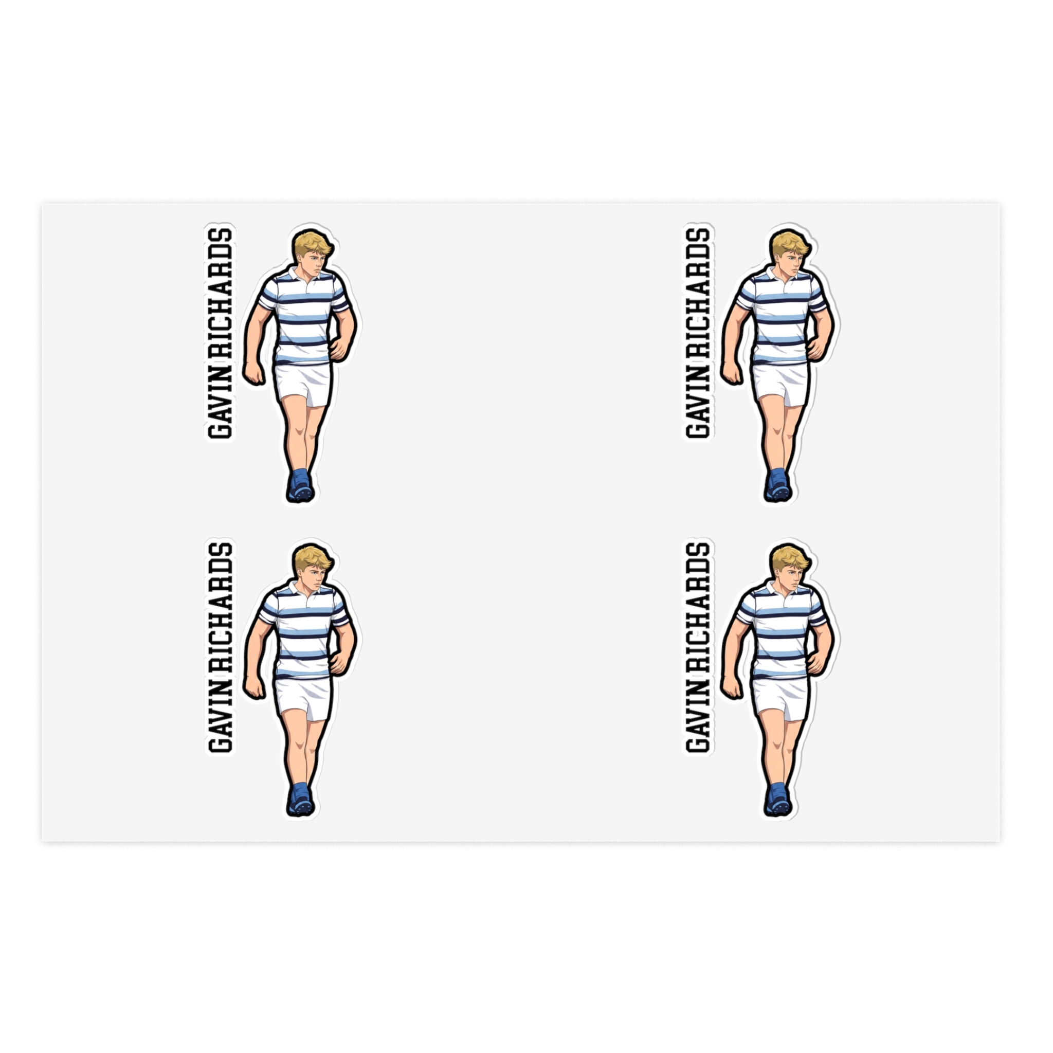 Sticker Sheet — character_name_vertical in Classic