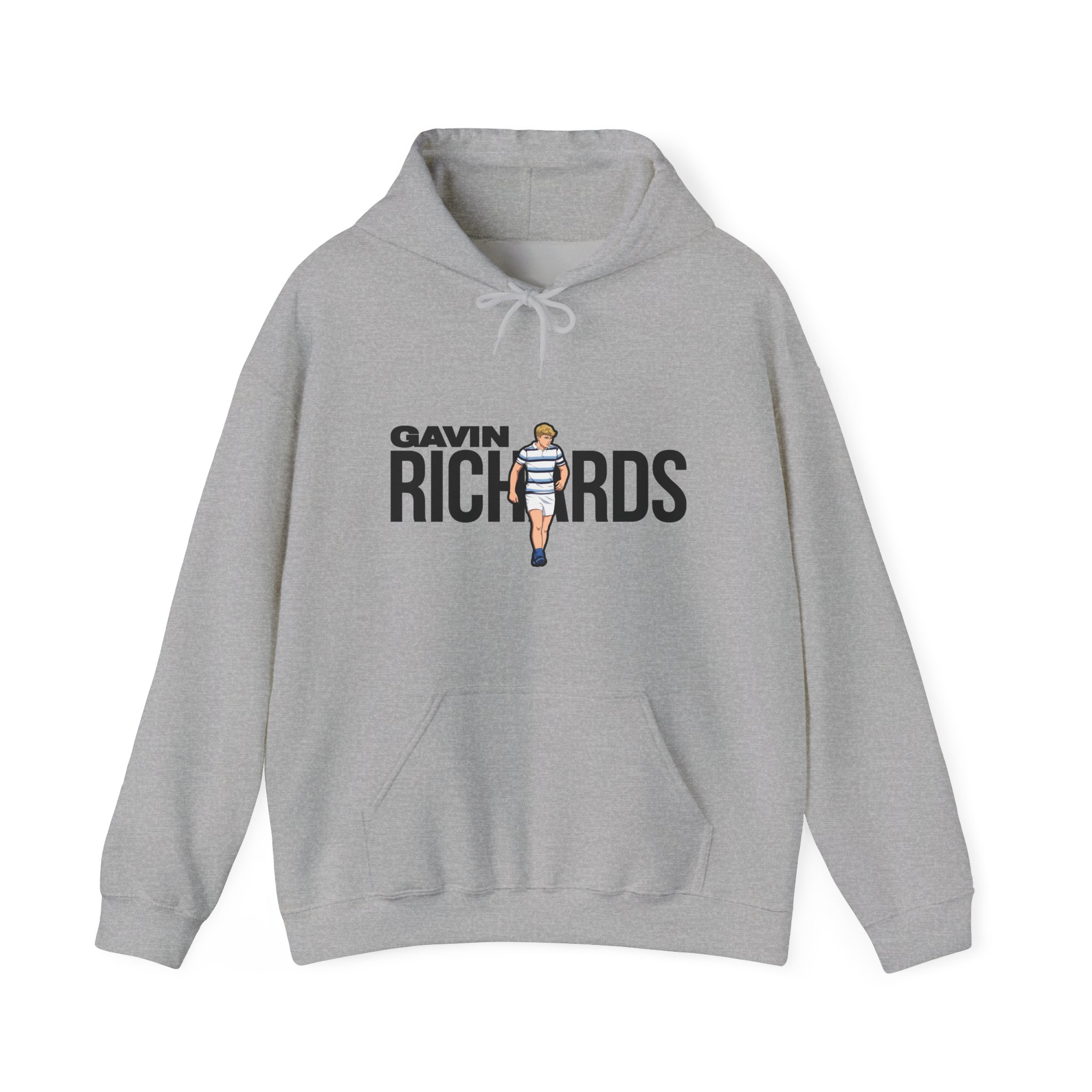 Hoodie — character_player_name in Grey