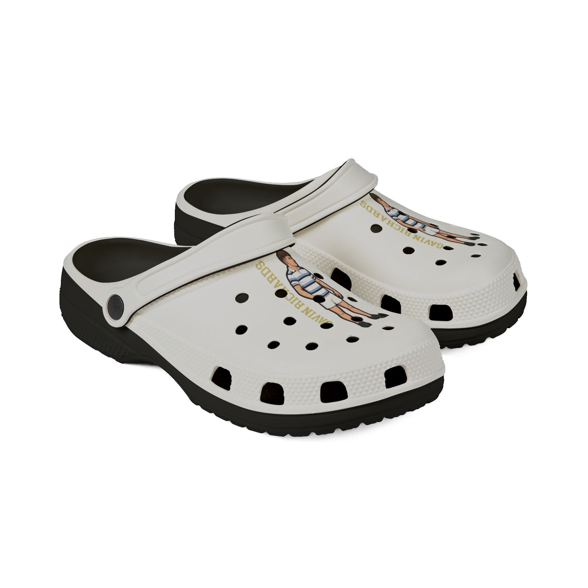 EVA Foam Rubber Shoes — character_name_vertical in Black