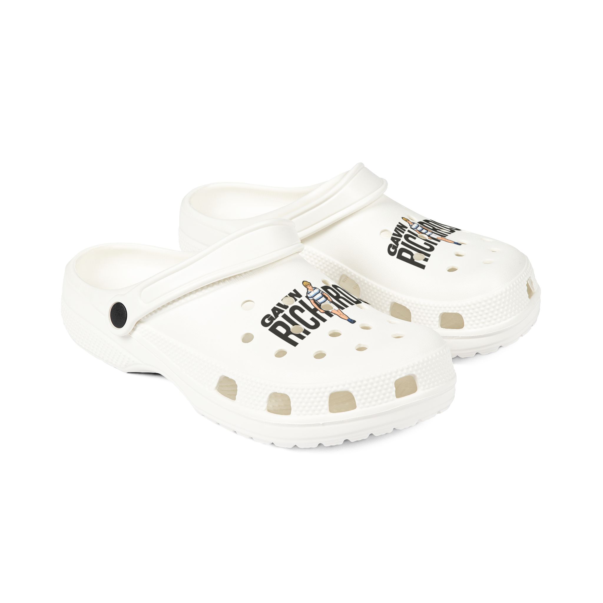 EVA Foam Rubber Shoes — character_player_name in White