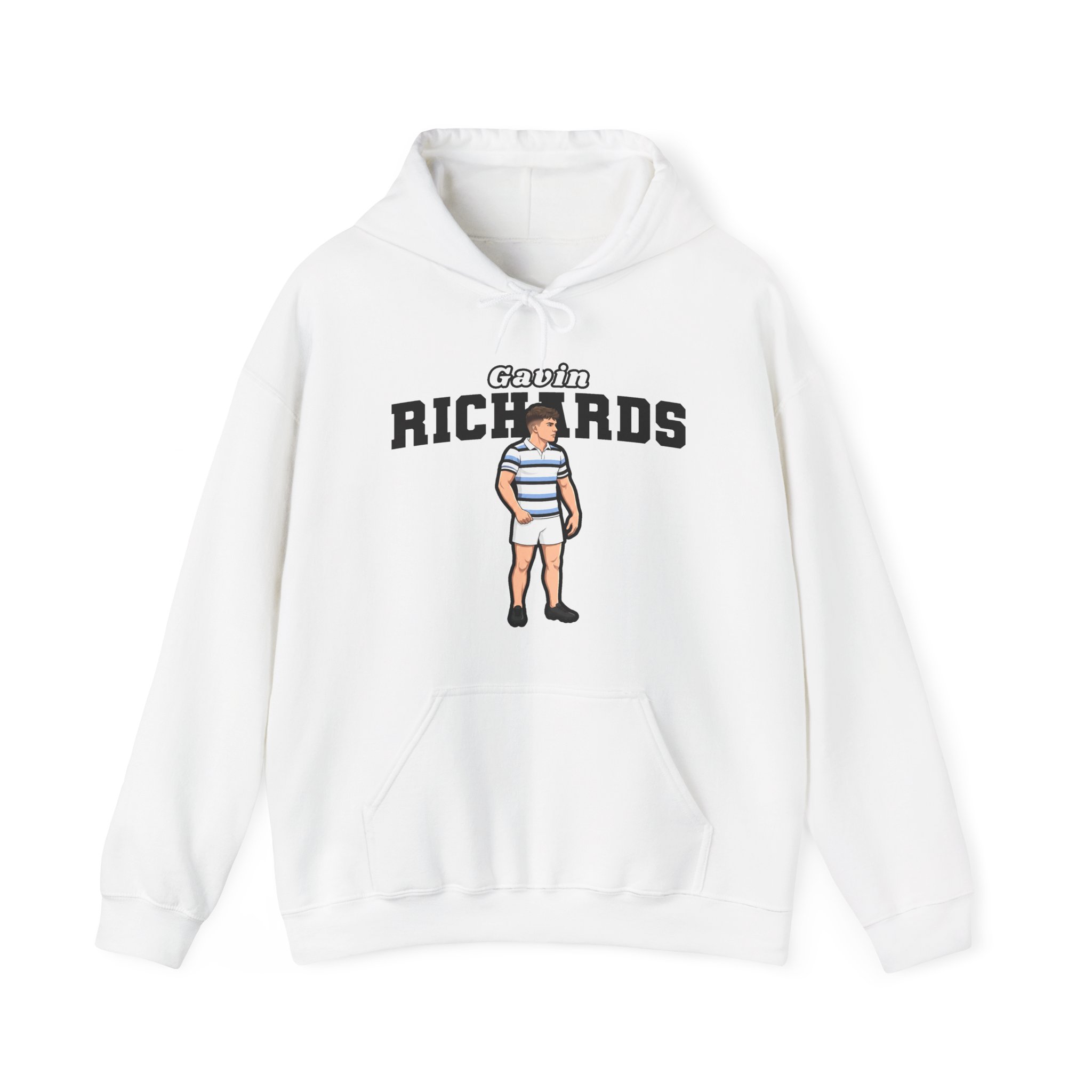 Hoodie — character_name_arch in White