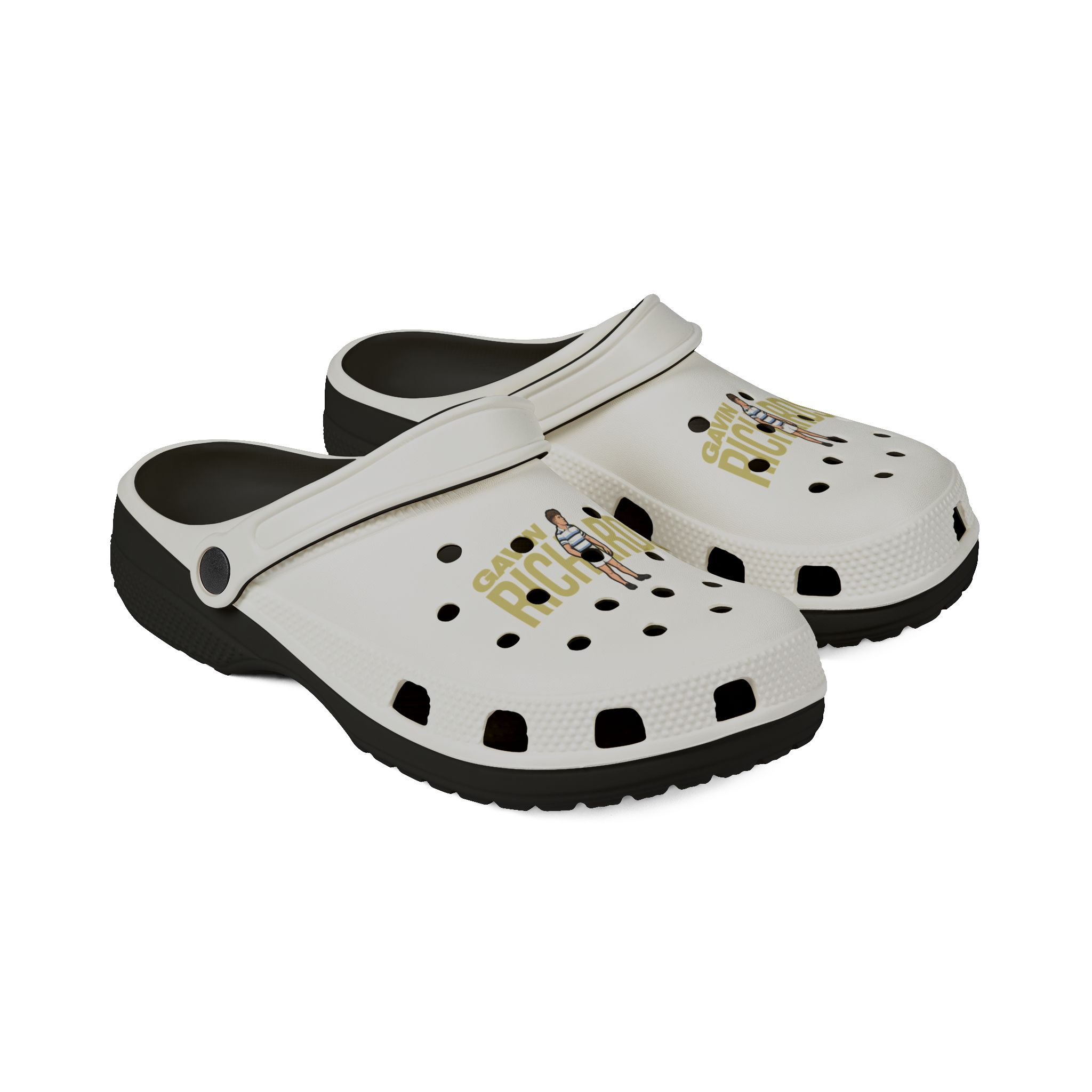 EVA Foam Rubber Shoes — character_player_name in Black