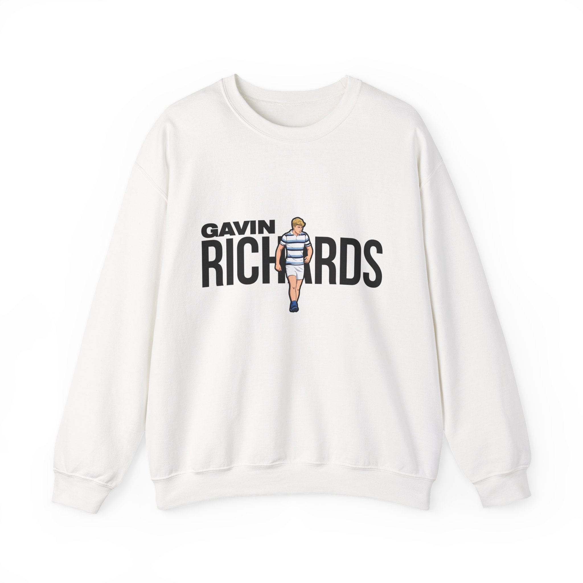 Crewneck Sweatshirt — character_player_name in White