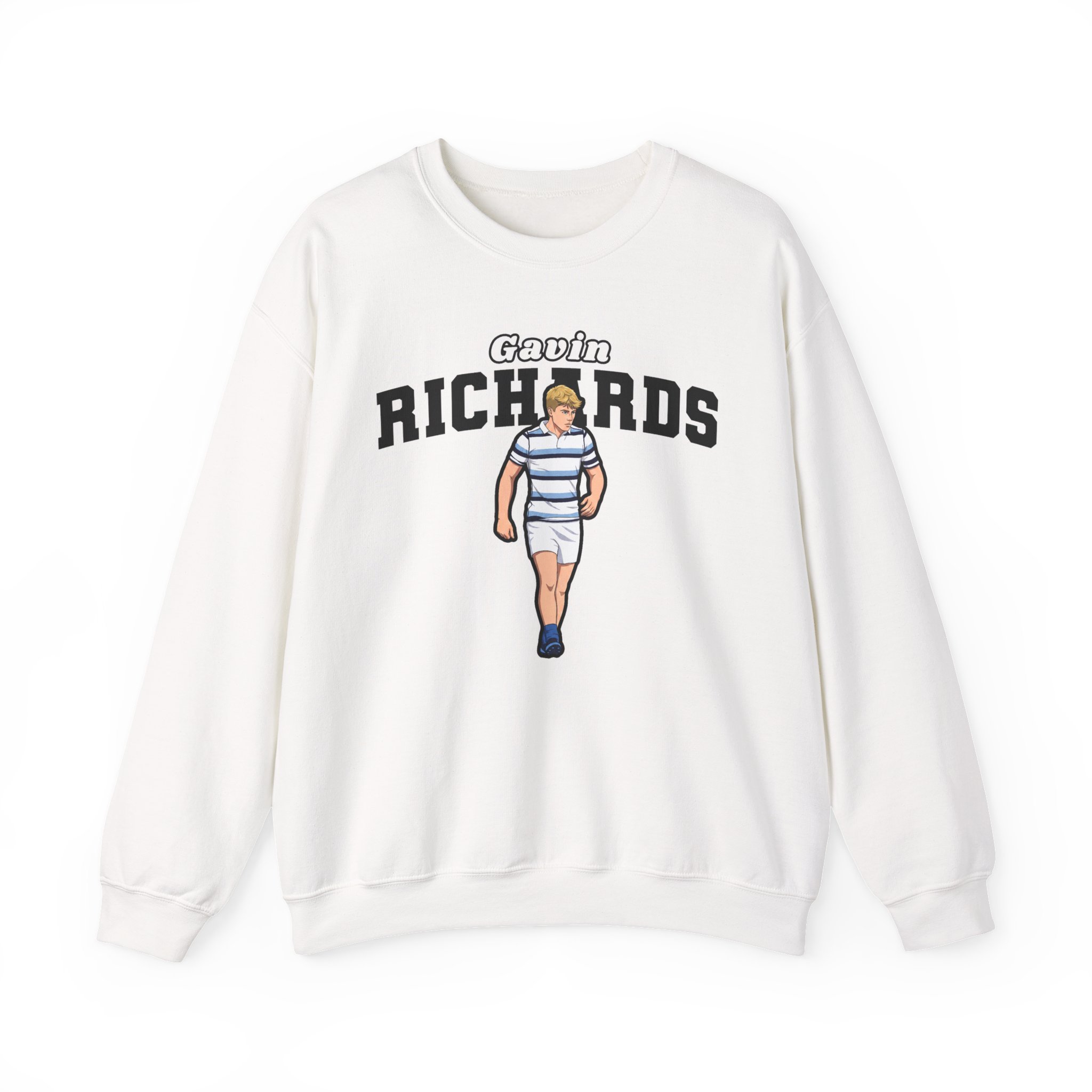 Crewneck Sweatshirt — character_name_arch in White
