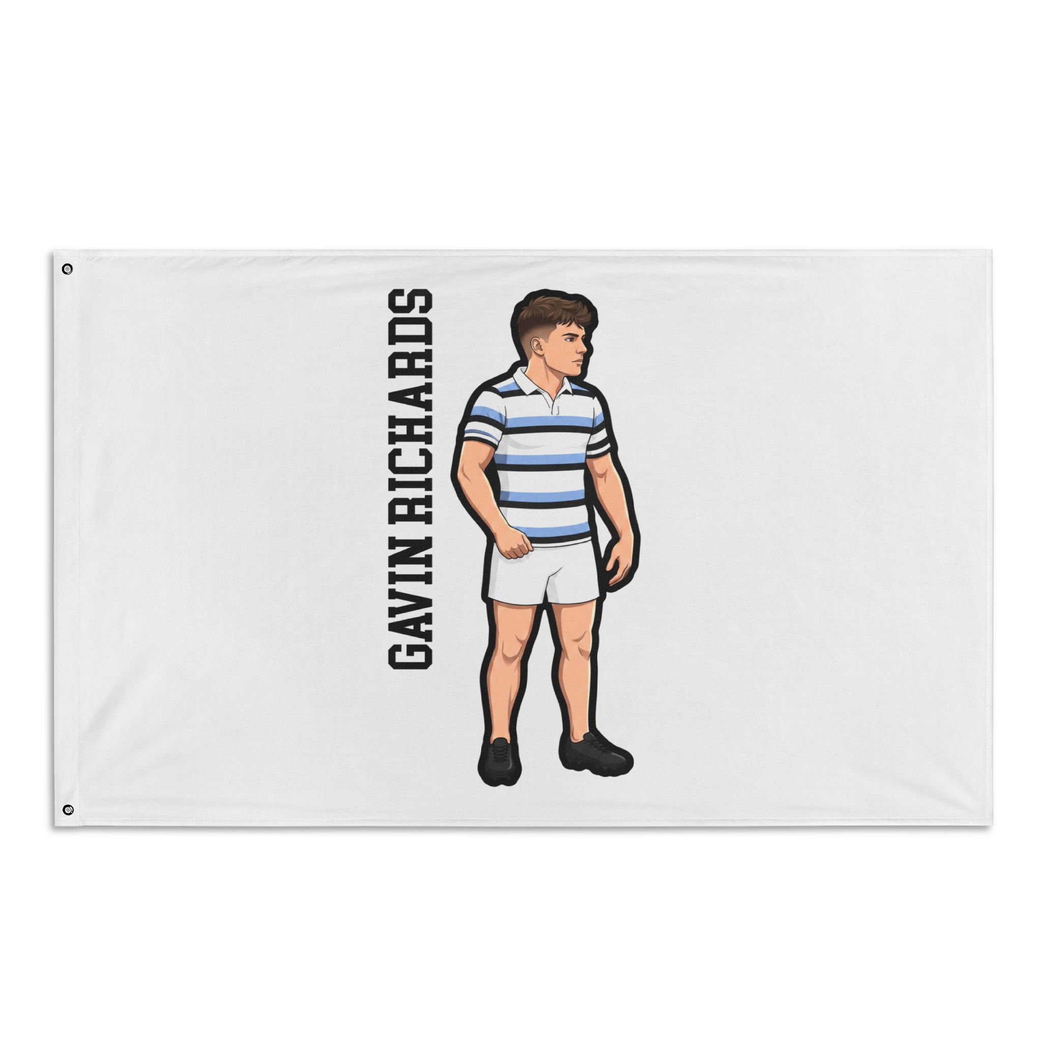 All-Over Print Flag — character_name_vertical in Classic