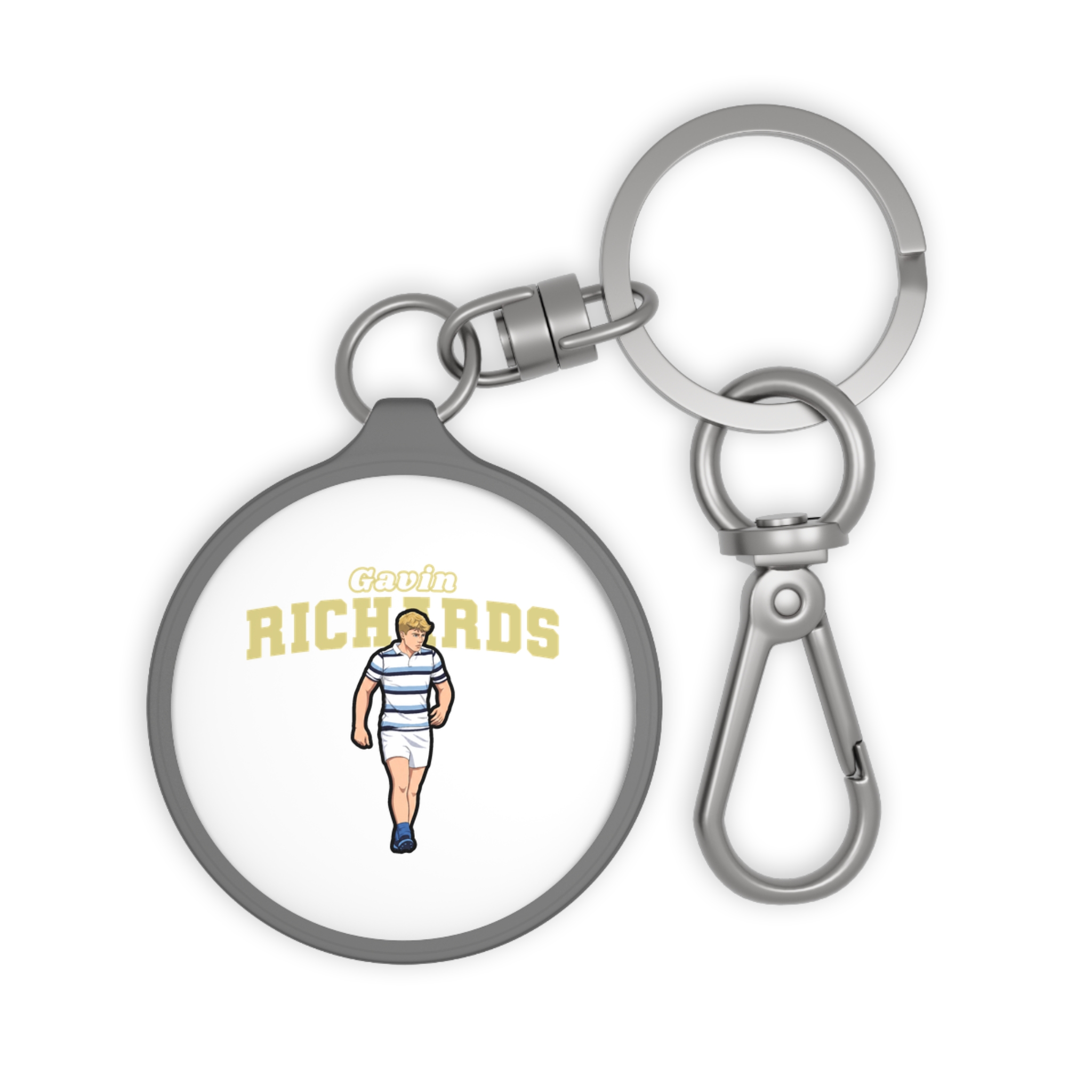 Keychain — character_name_arch in Grey