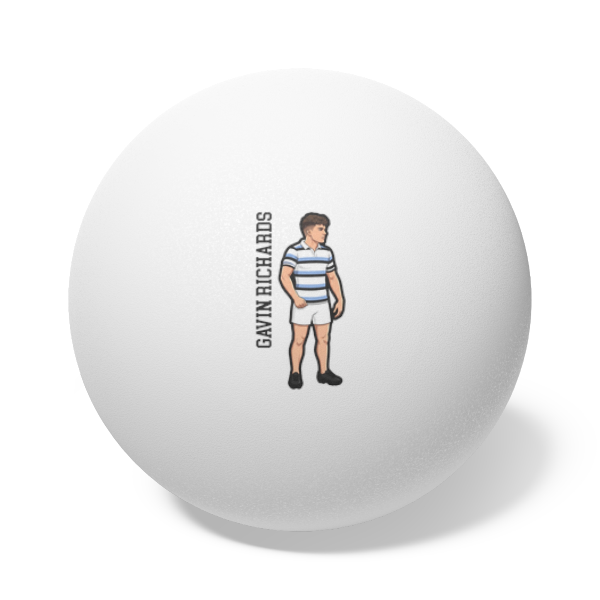 Ping Pong Balls, 6 pcs — character_name_vertical in White