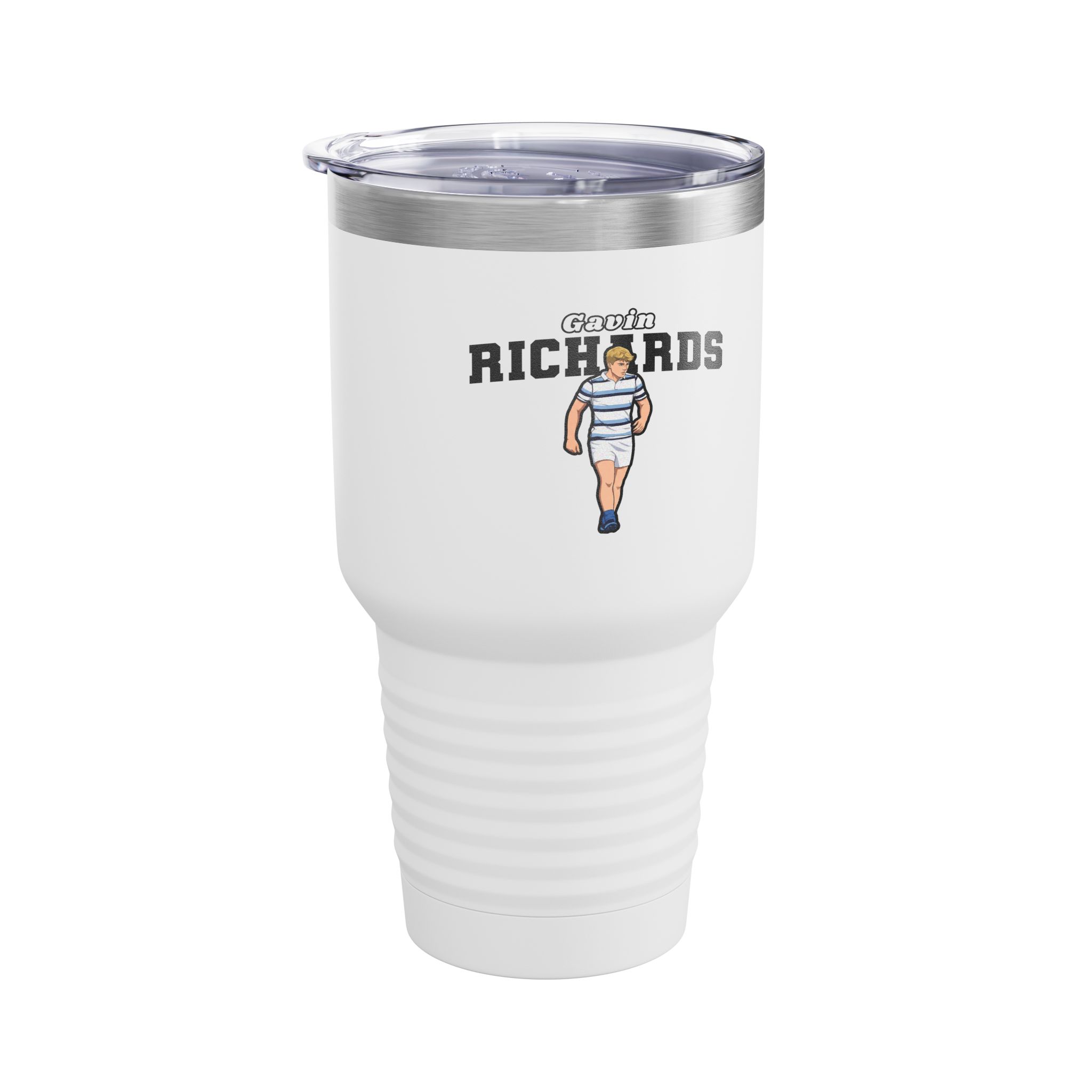 30oz Tumbler — character_name_arch in White