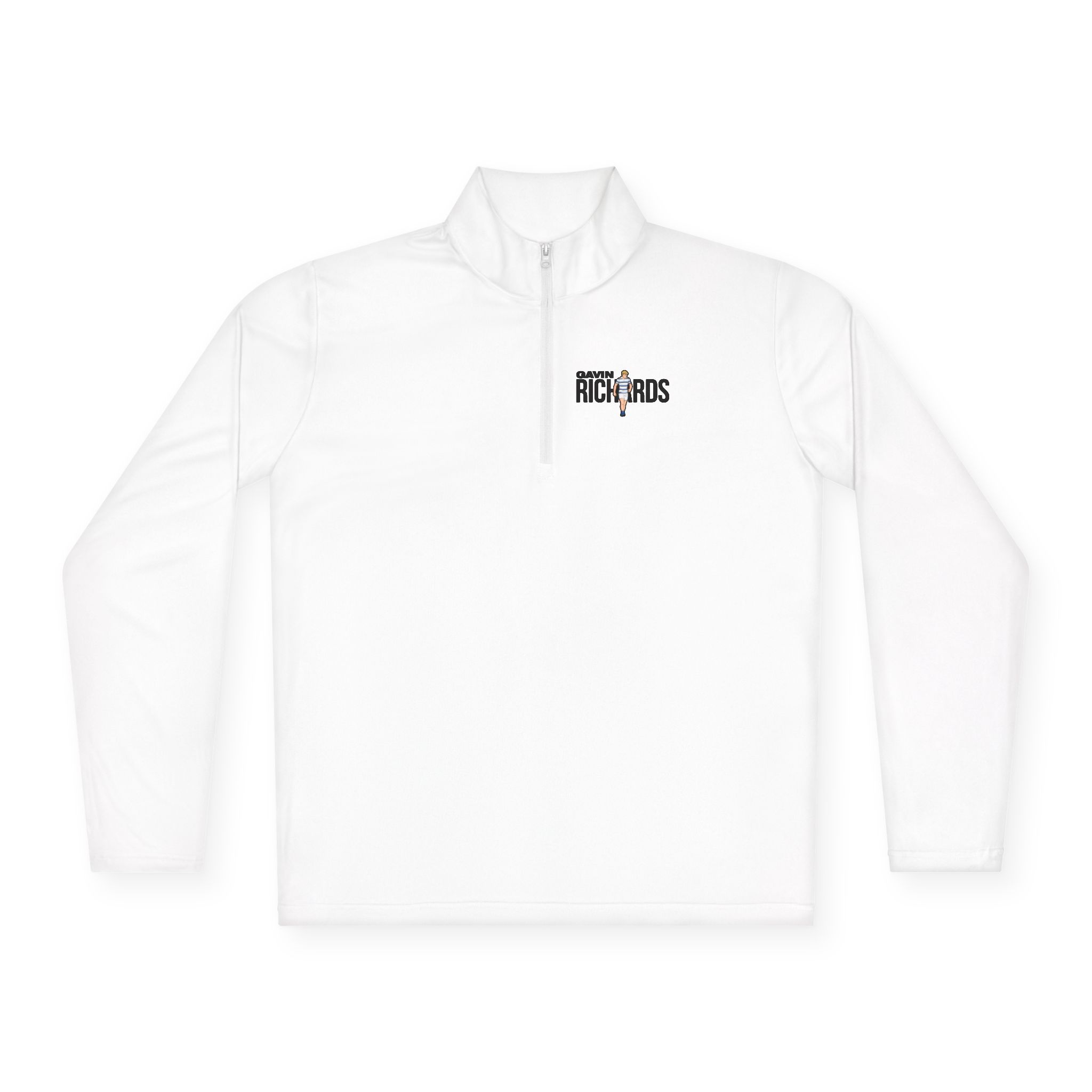 Q-Zip Pullover — character_player_name in White