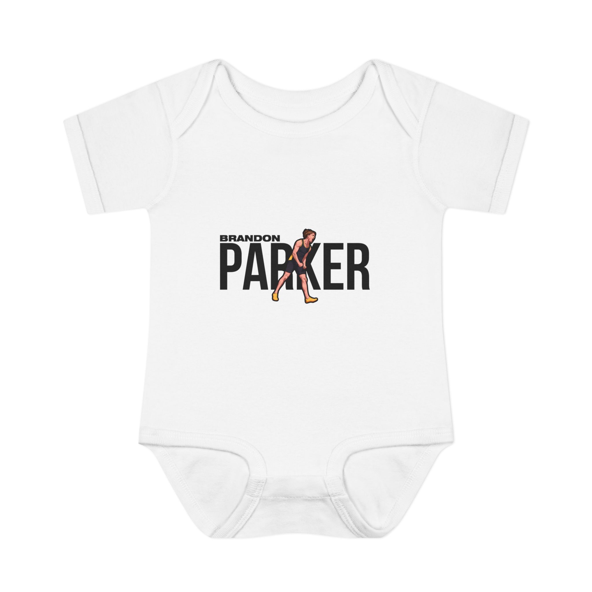 Baby Onesie — character_player_name in White