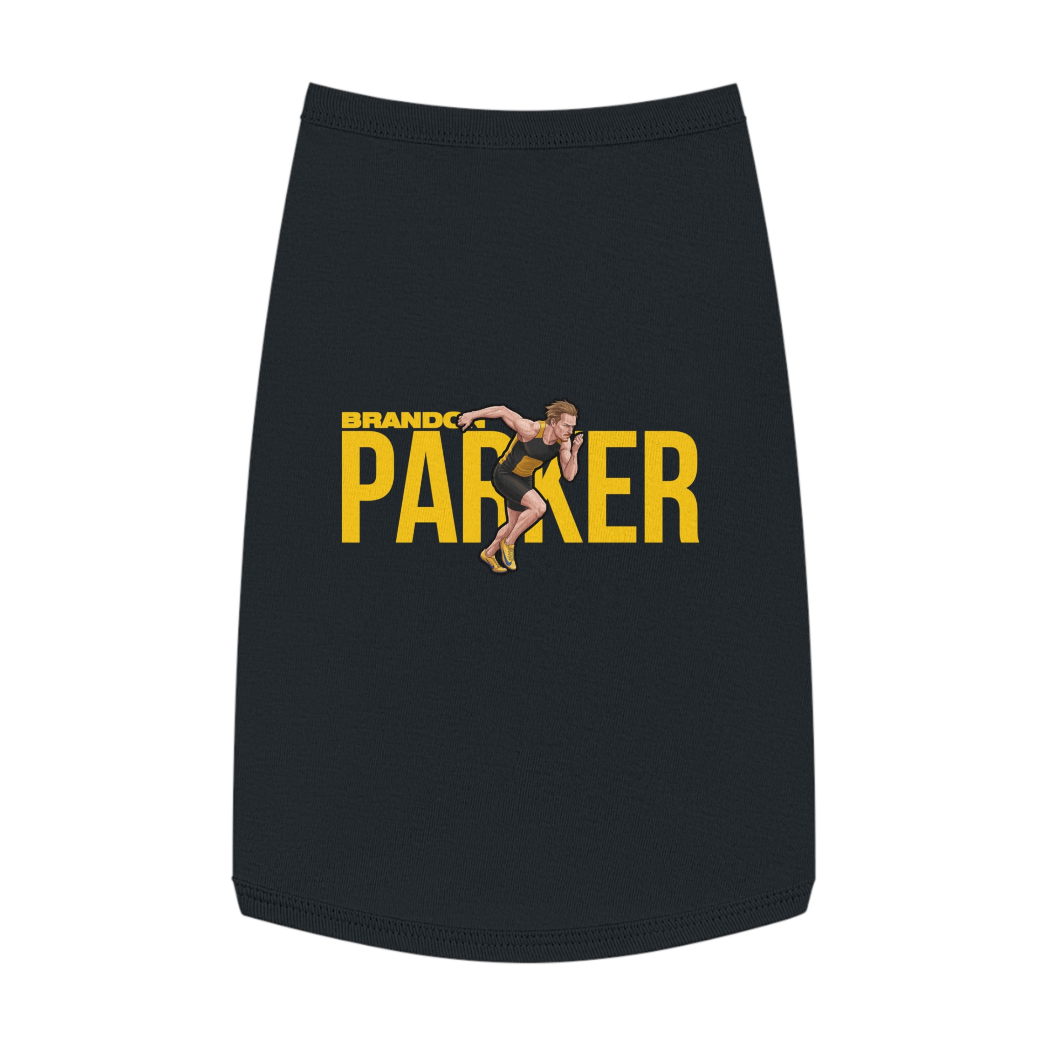 Pet Tank Top — character_player_name in Black