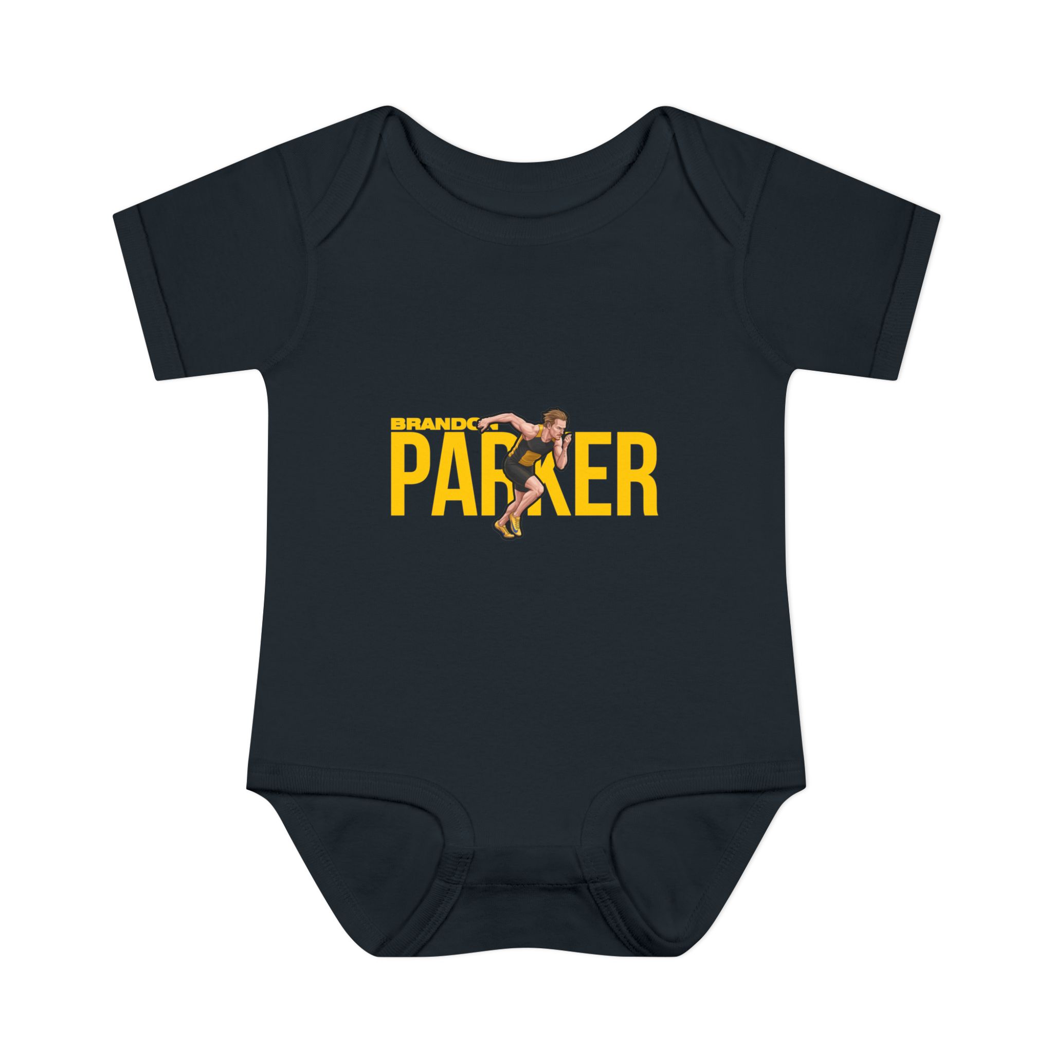 Baby Onesie — character_player_name in Black