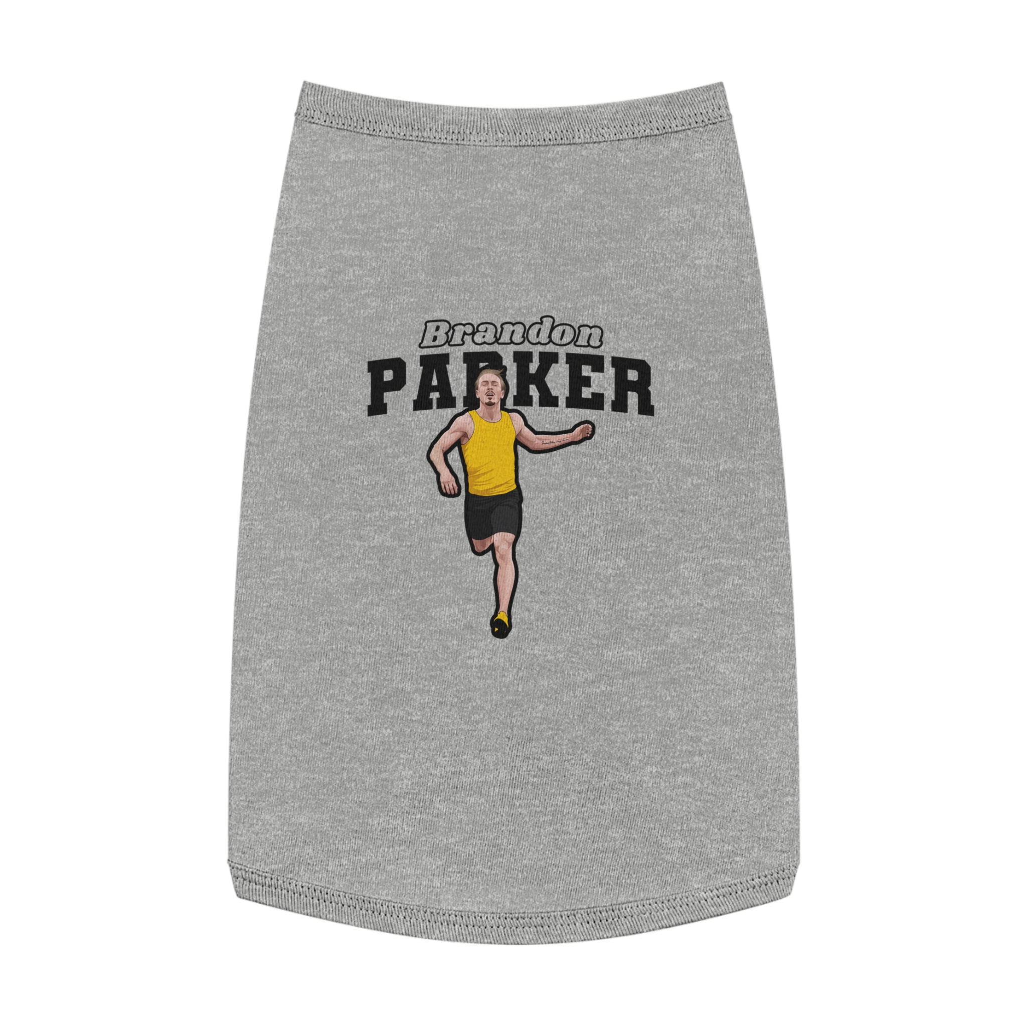 Pet Tank Top — character_name_arch in White