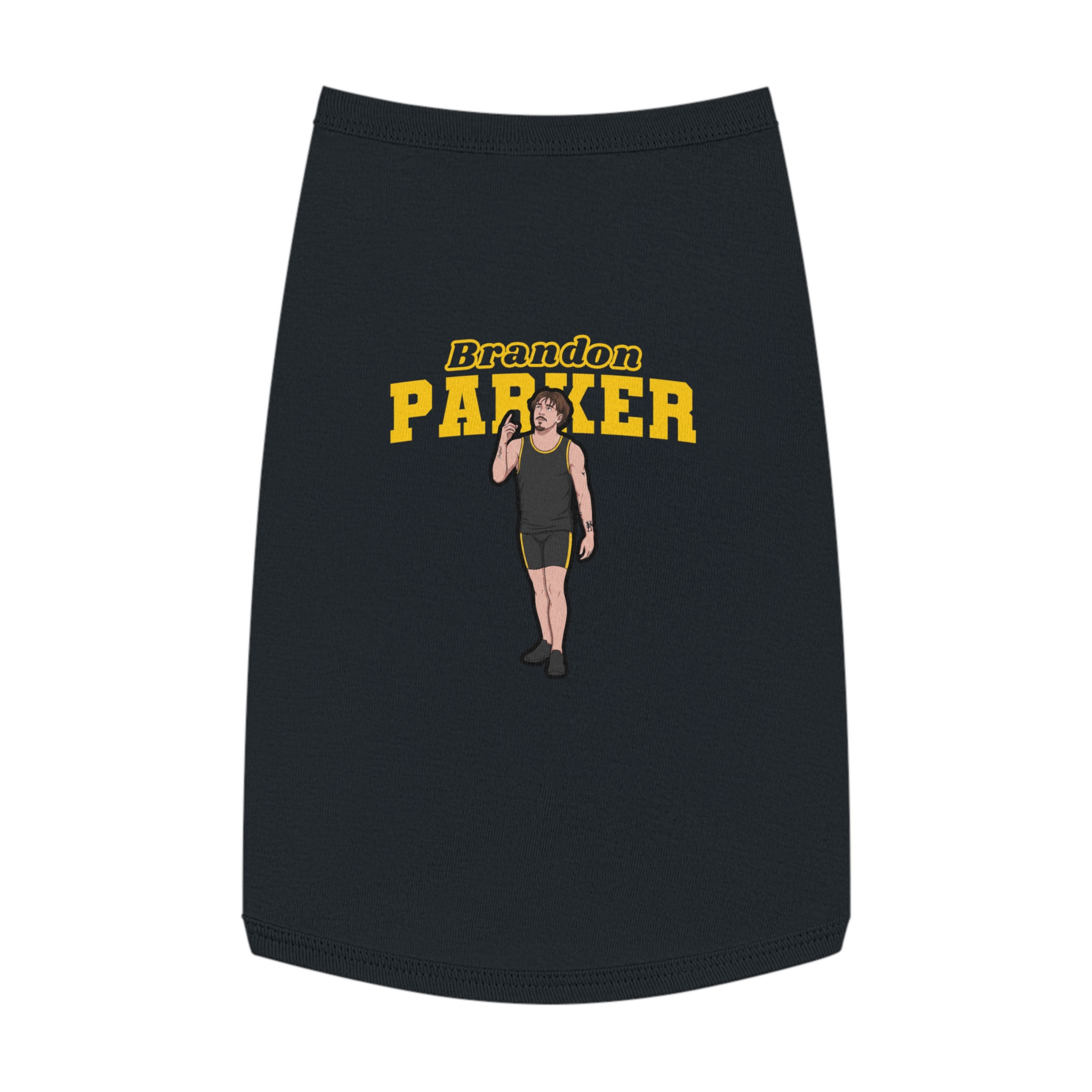 Pet Tank Top — character_name_arch in Black