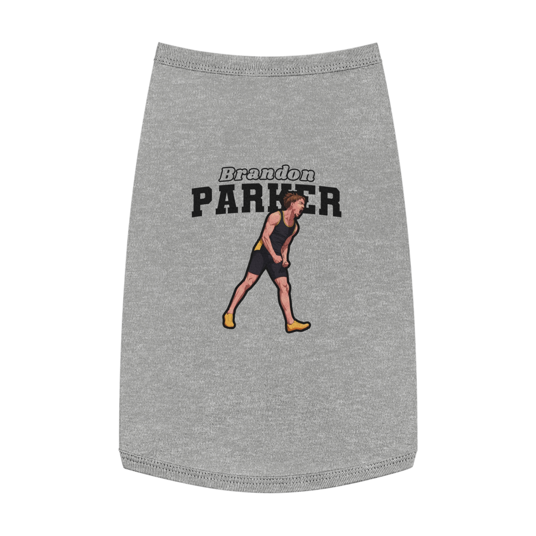 Pet Tank Top — character_name_arch in White