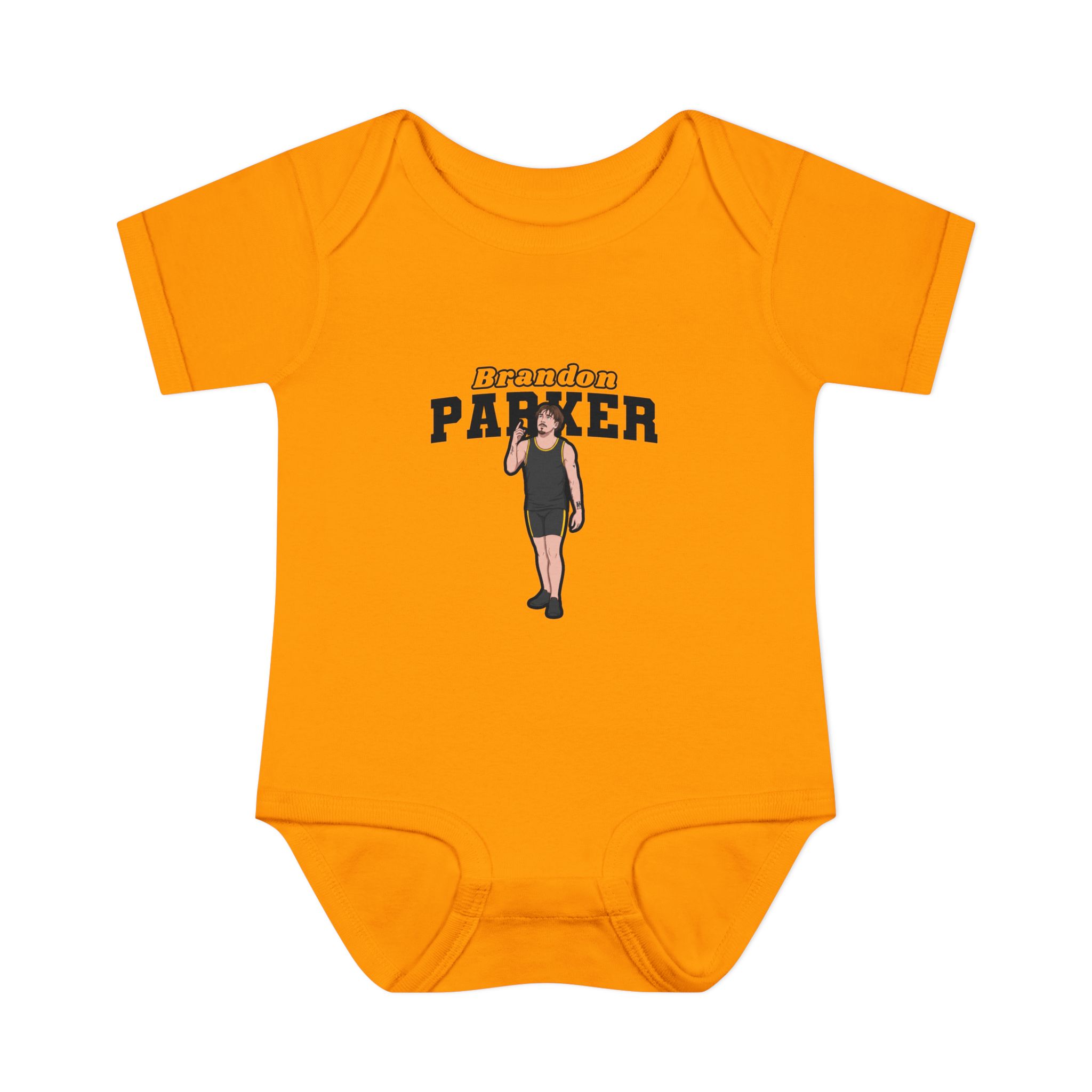 Baby Onesie — character_name_arch in Gold
