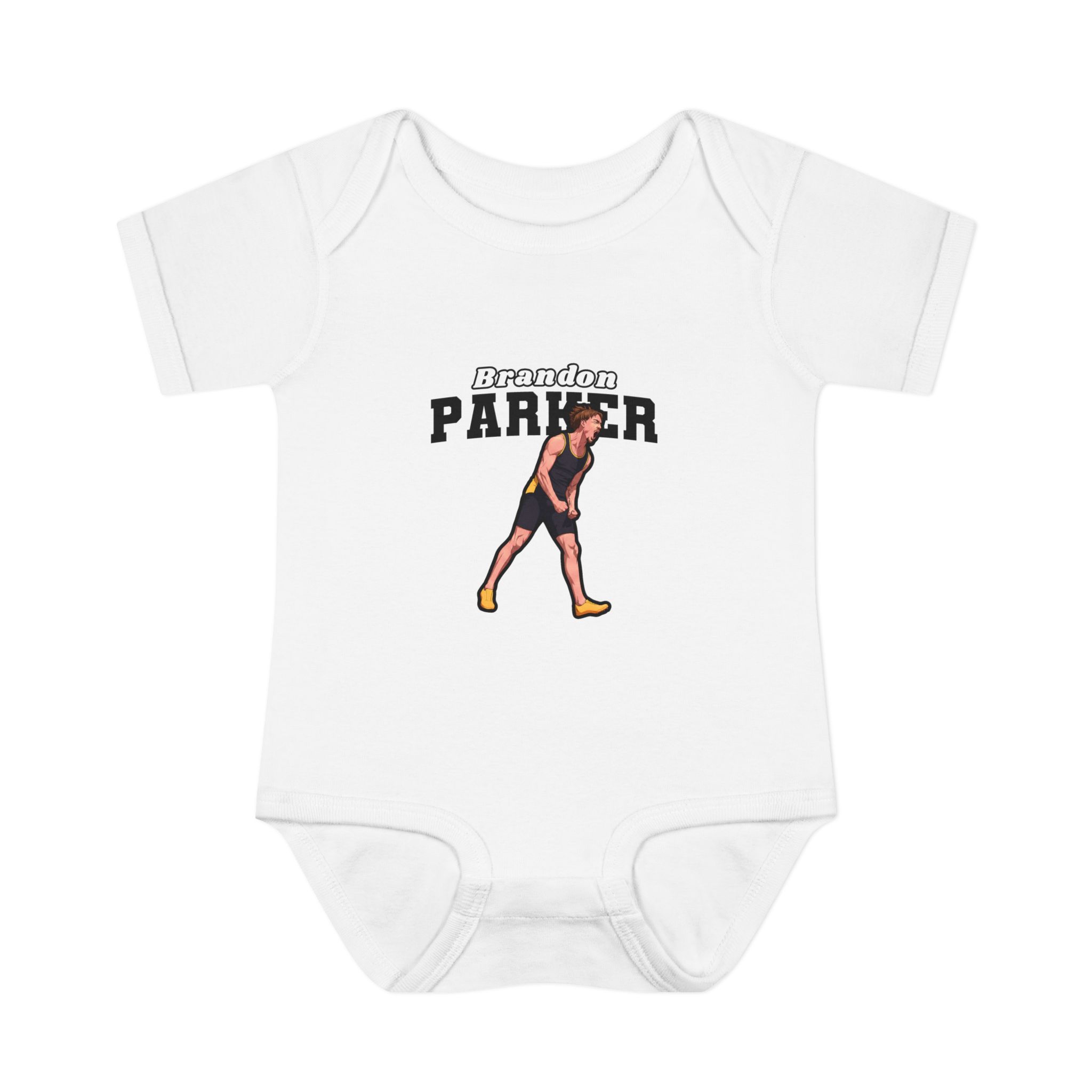 Baby Onesie — character_name_arch in White