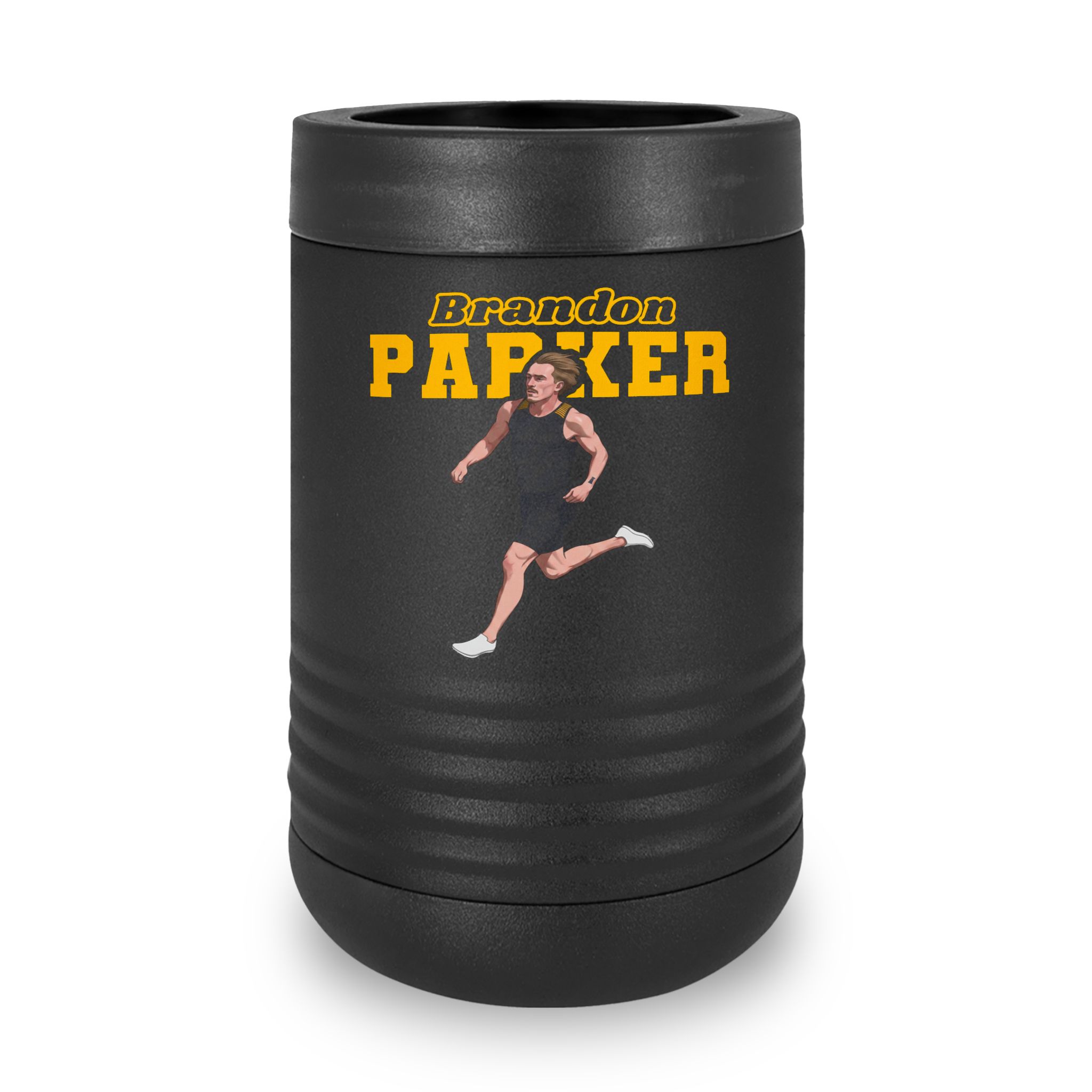 Stainless Can Cooler — character_name_arch in Black