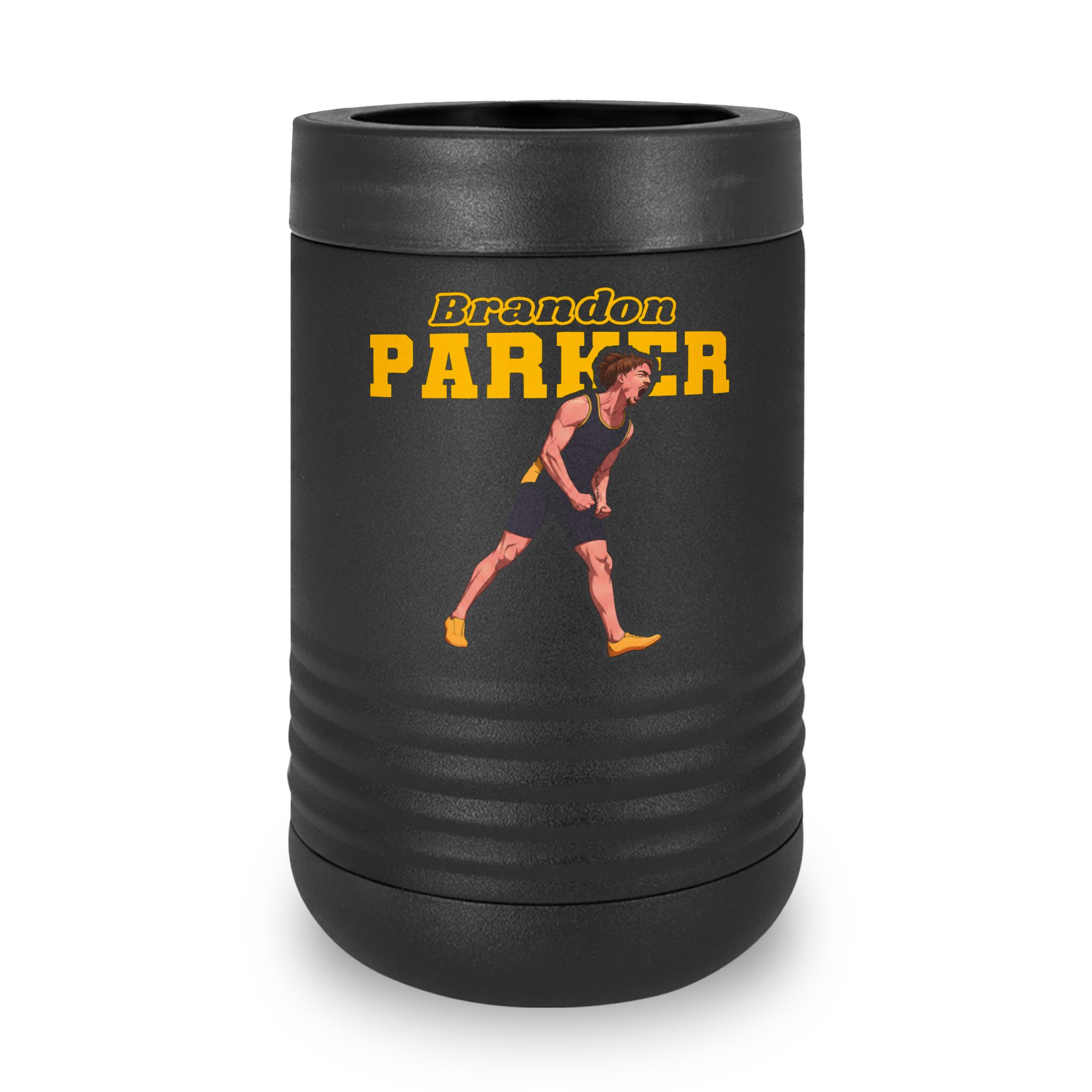 Stainless Can Cooler — character_name_arch in Black