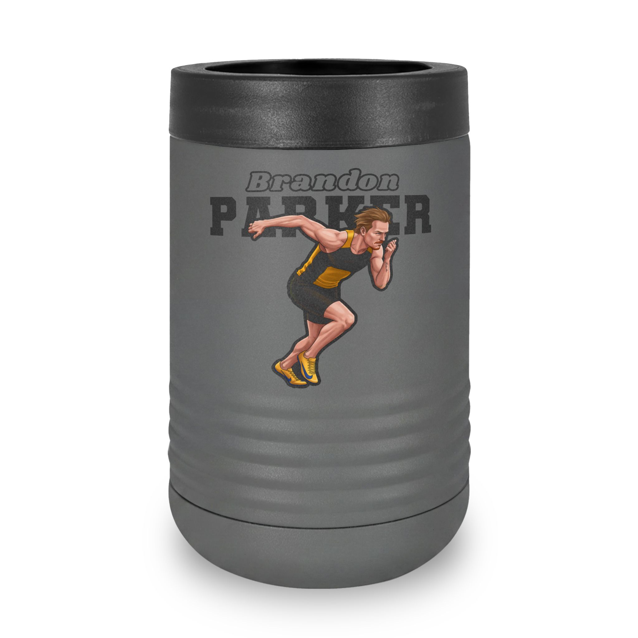 Stainless Can Cooler — character_name_arch in Grey