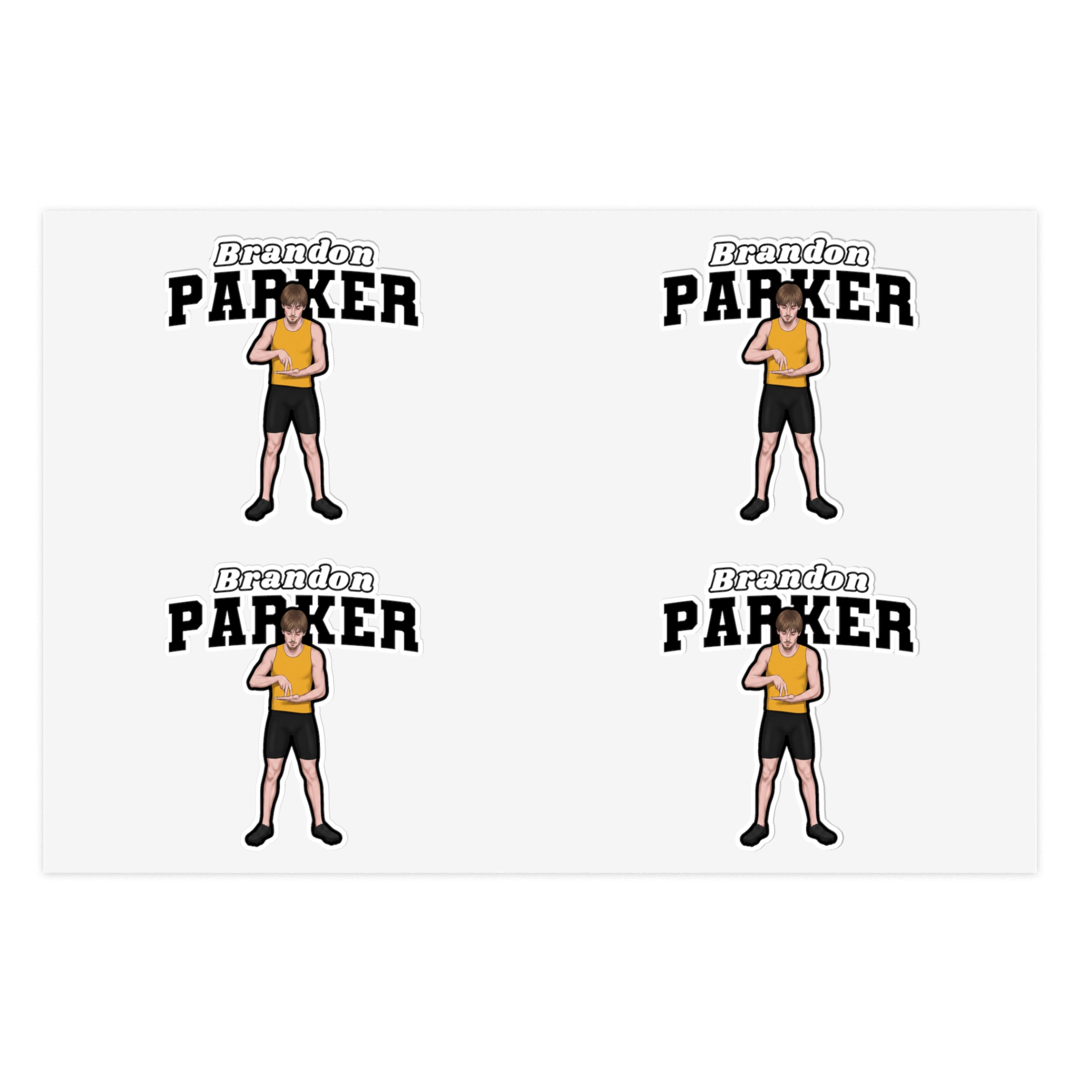 Sticker Sheet — character_name_arch in Classic