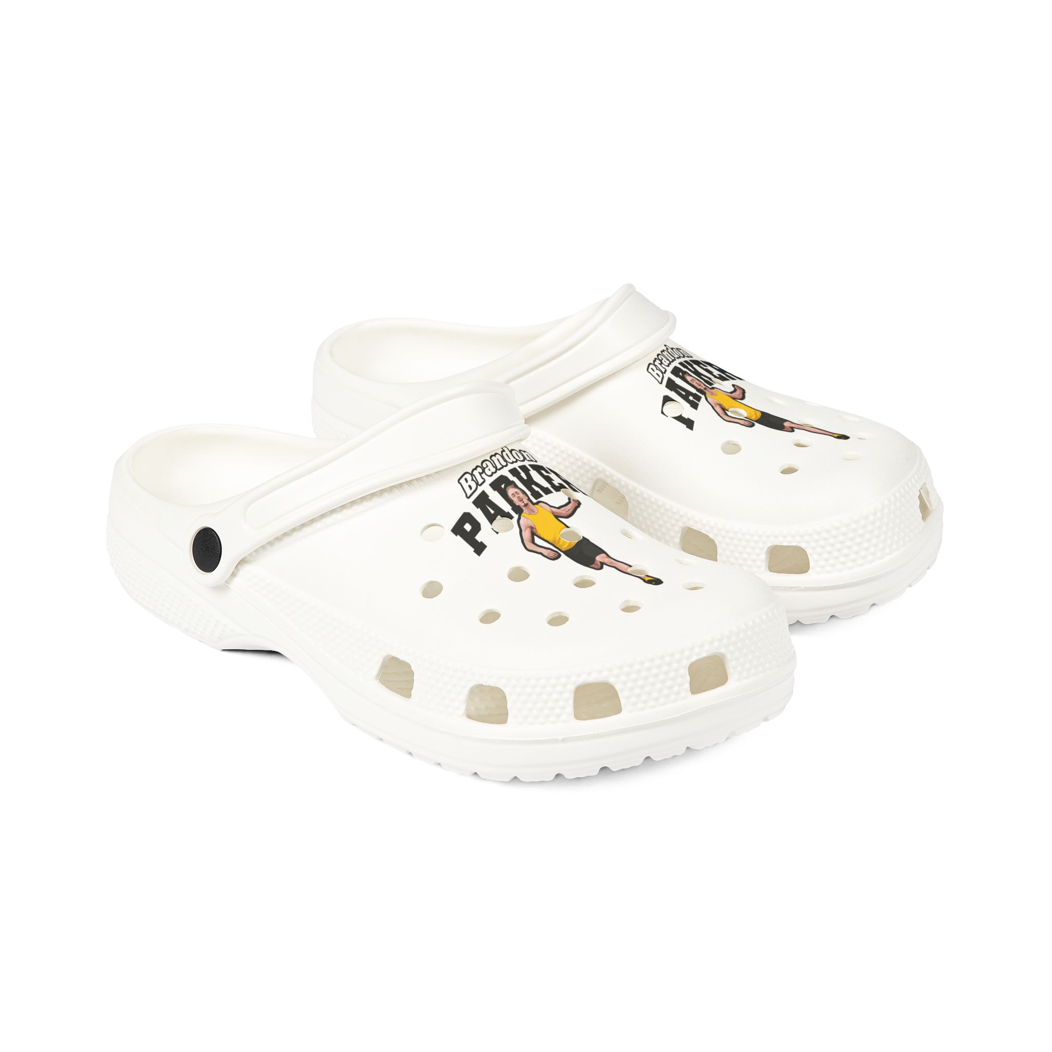 Rubber Clogs — character_name_arch in White