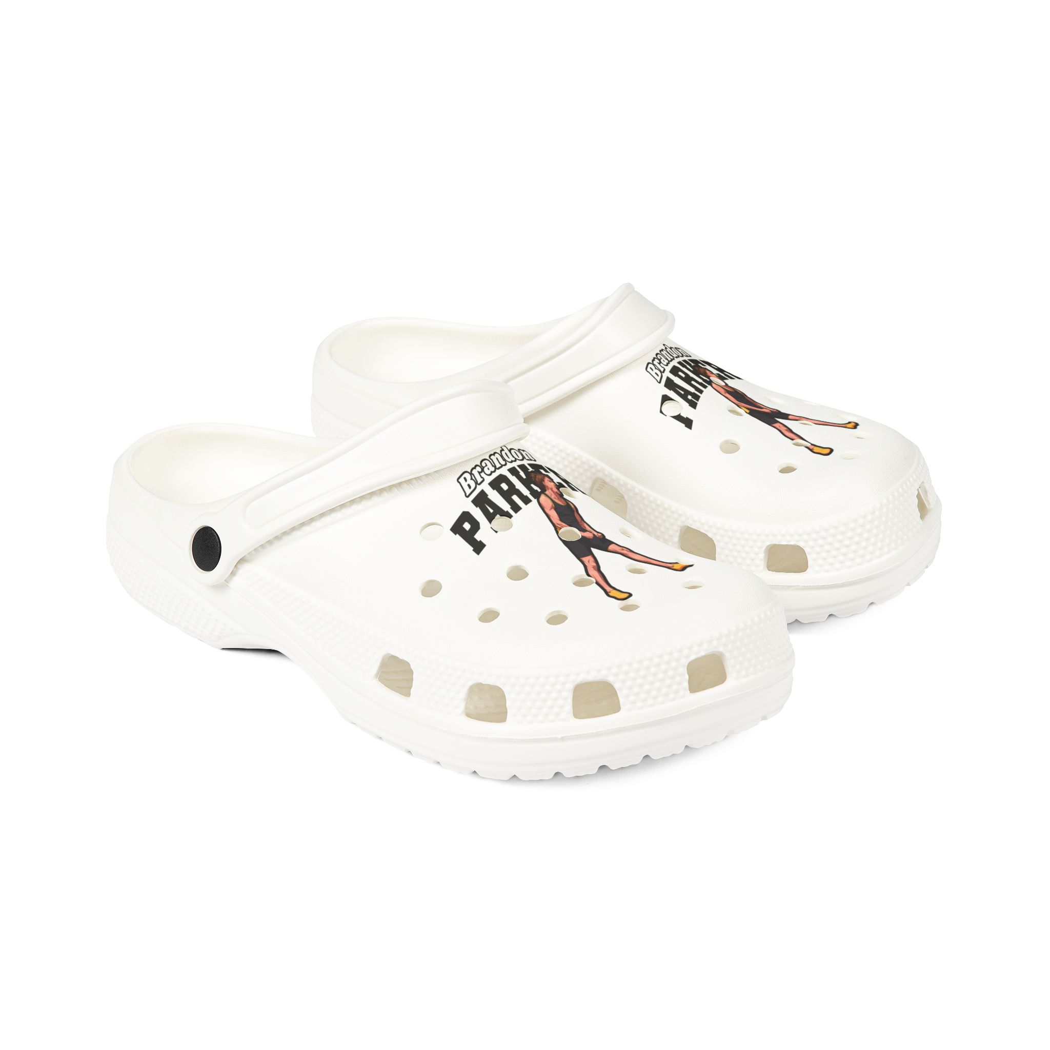 Rubber Clogs — character_name_arch in White