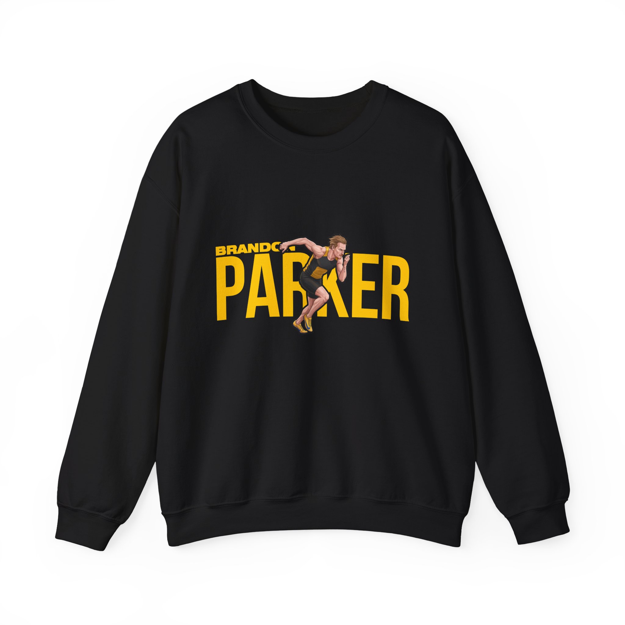 Crewneck Sweatshirt — character_player_name in Black
