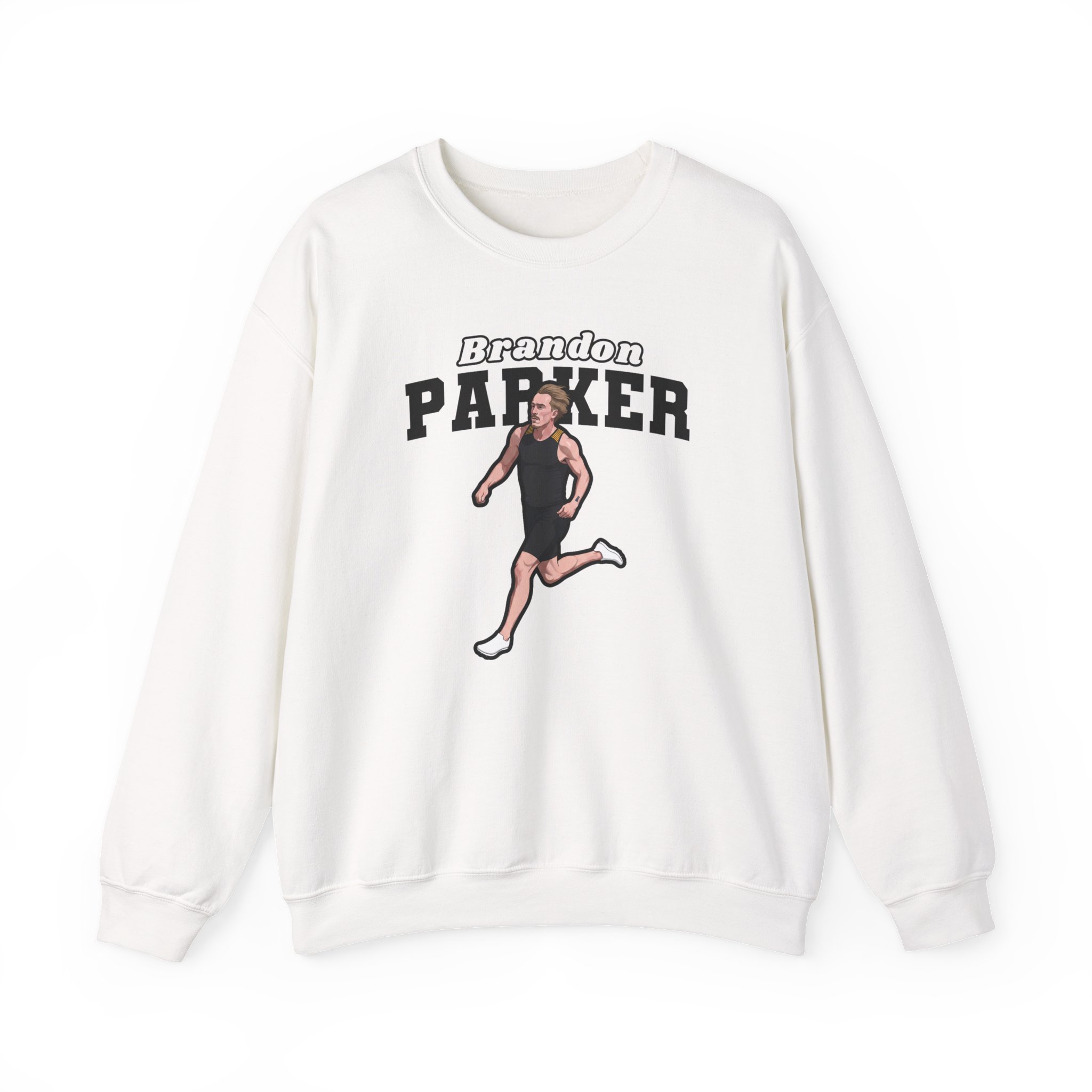 Crewneck Sweatshirt — character_name_arch in White