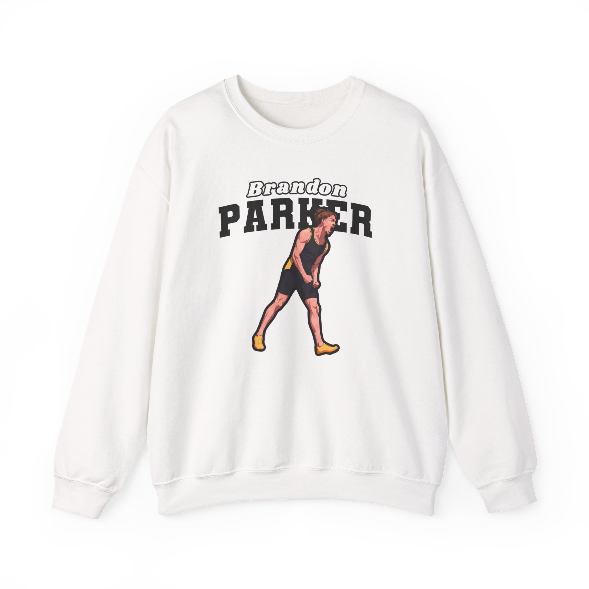 Crewneck Sweatshirt — character_name_arch in White
