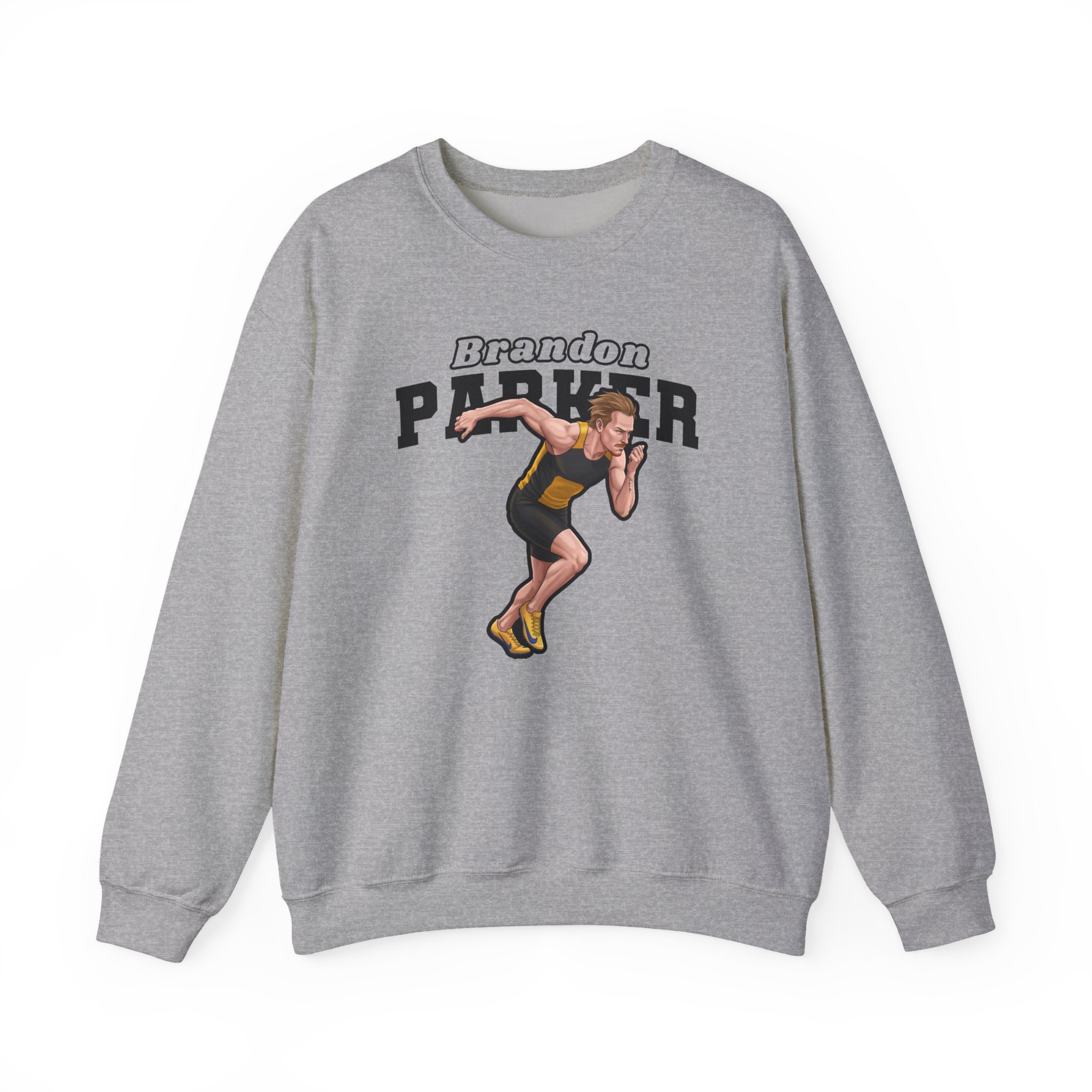 Crewneck Sweatshirt — character_name_arch in Grey