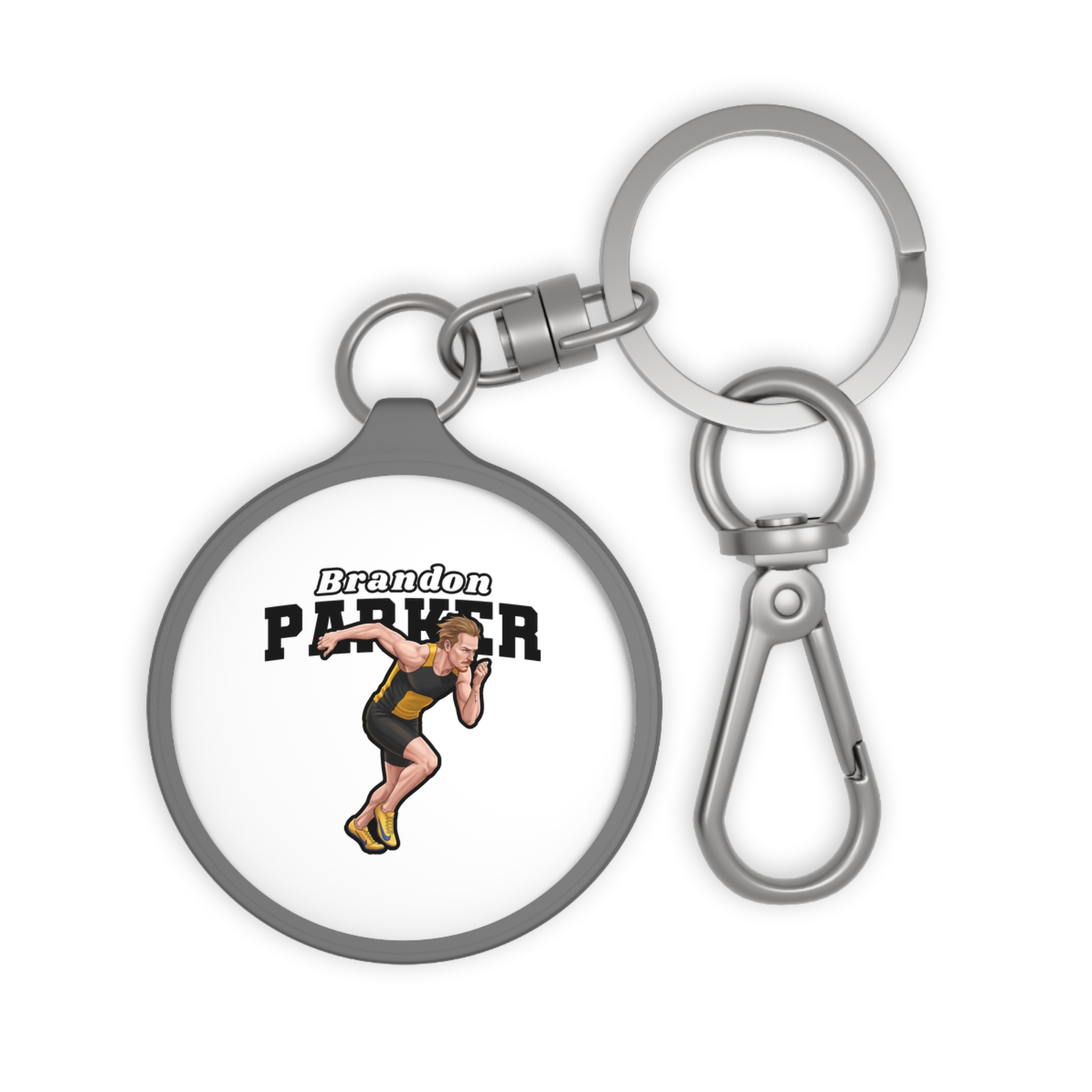 Keychain — character_name_arch in Grey