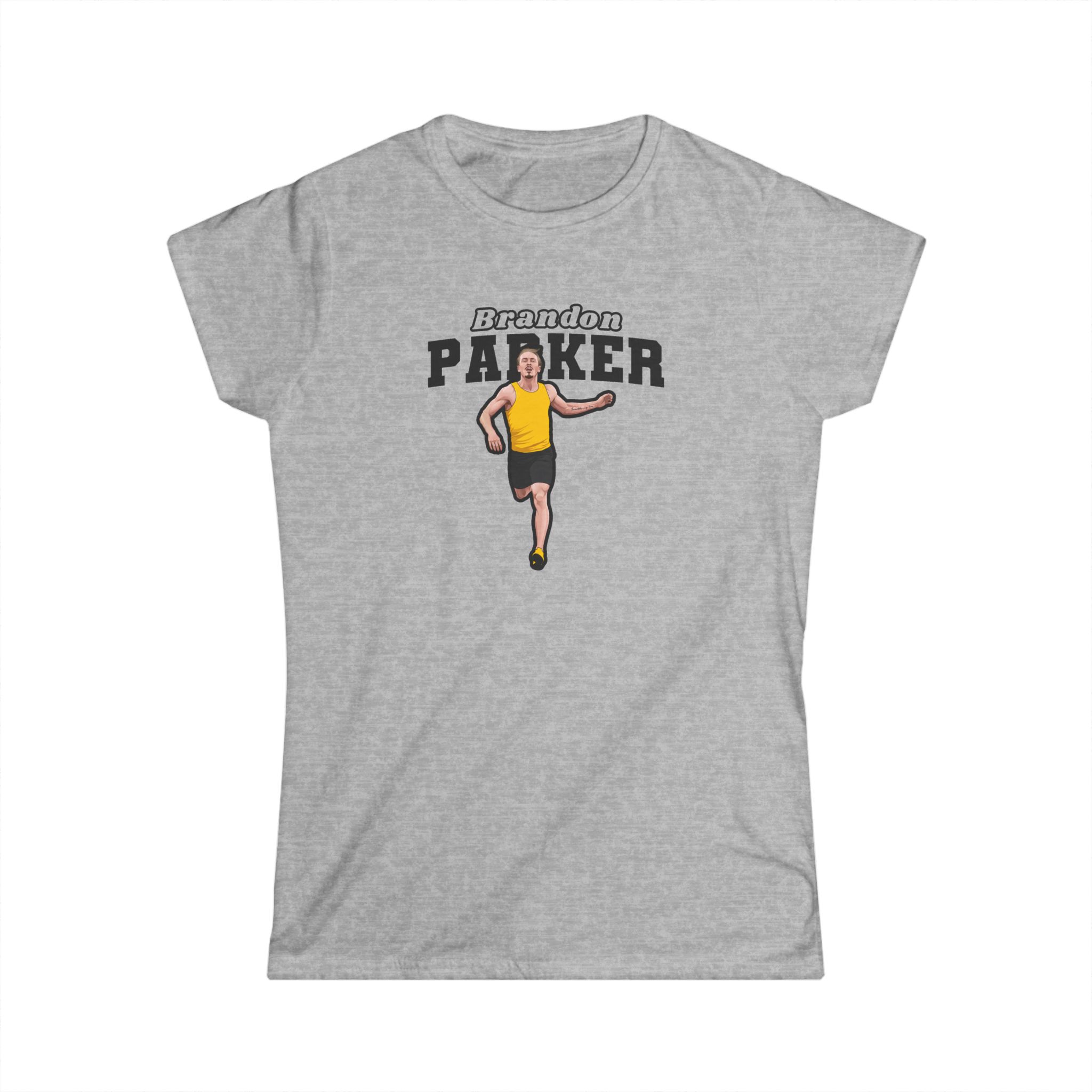Women's Softstyle Tee — character_name_arch in Grey