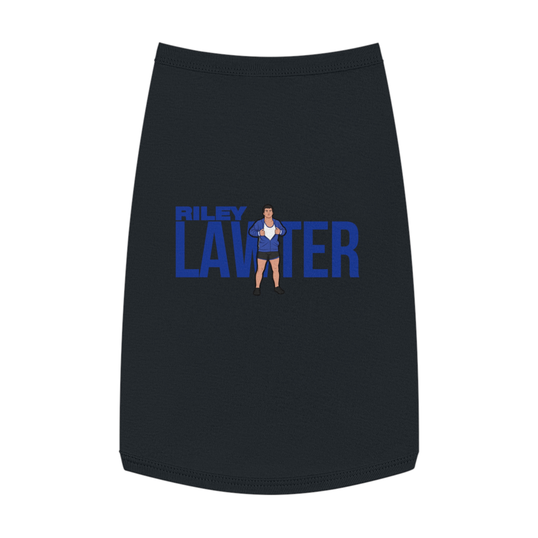 Pet Tank Top — character_player_name in Black
