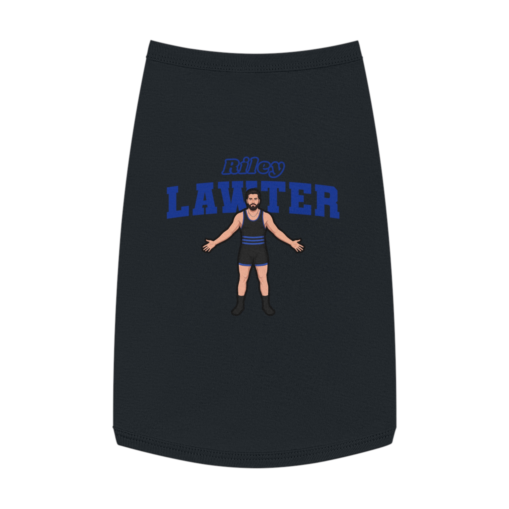 Pet Tank Top — character_name_arch in Black