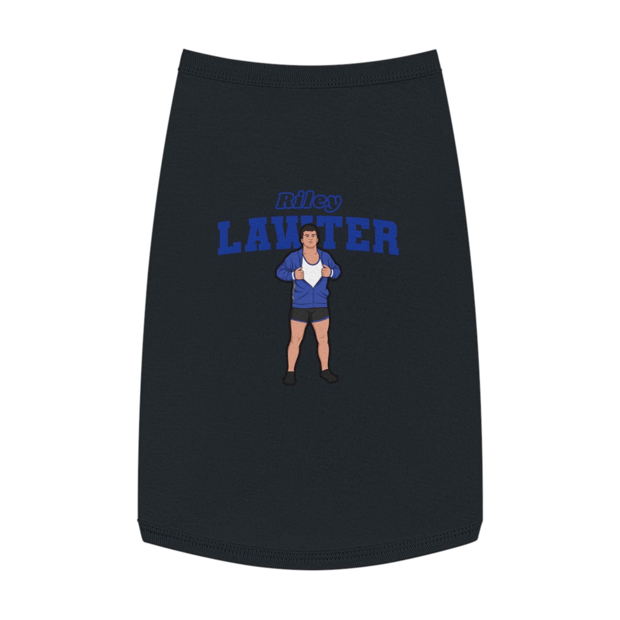 Pet Tank Top — character_name_arch in White